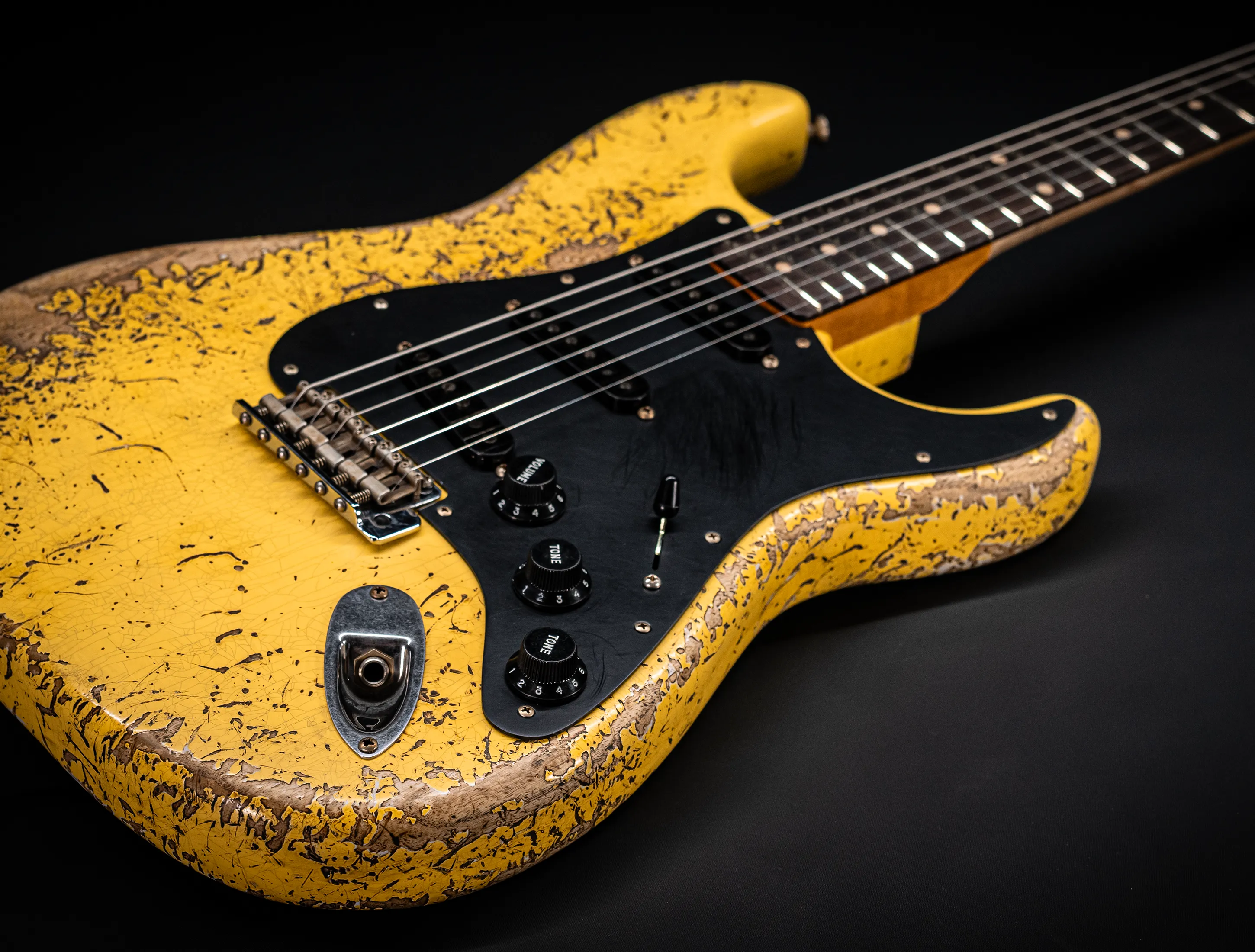 Fender MBD II 1962 Stratocaster MIDAS Super Heavy Relic - ASH Body Graffity Yellow
