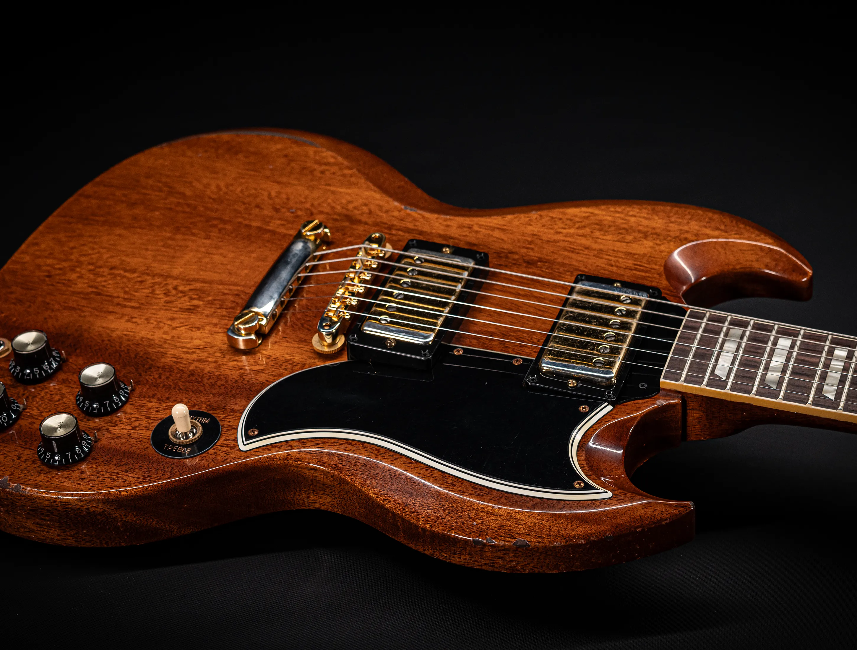 Gibson SG 1961 Standard Murphy Lab Heavy Aged Antique Faded Cherry Gold Hardware