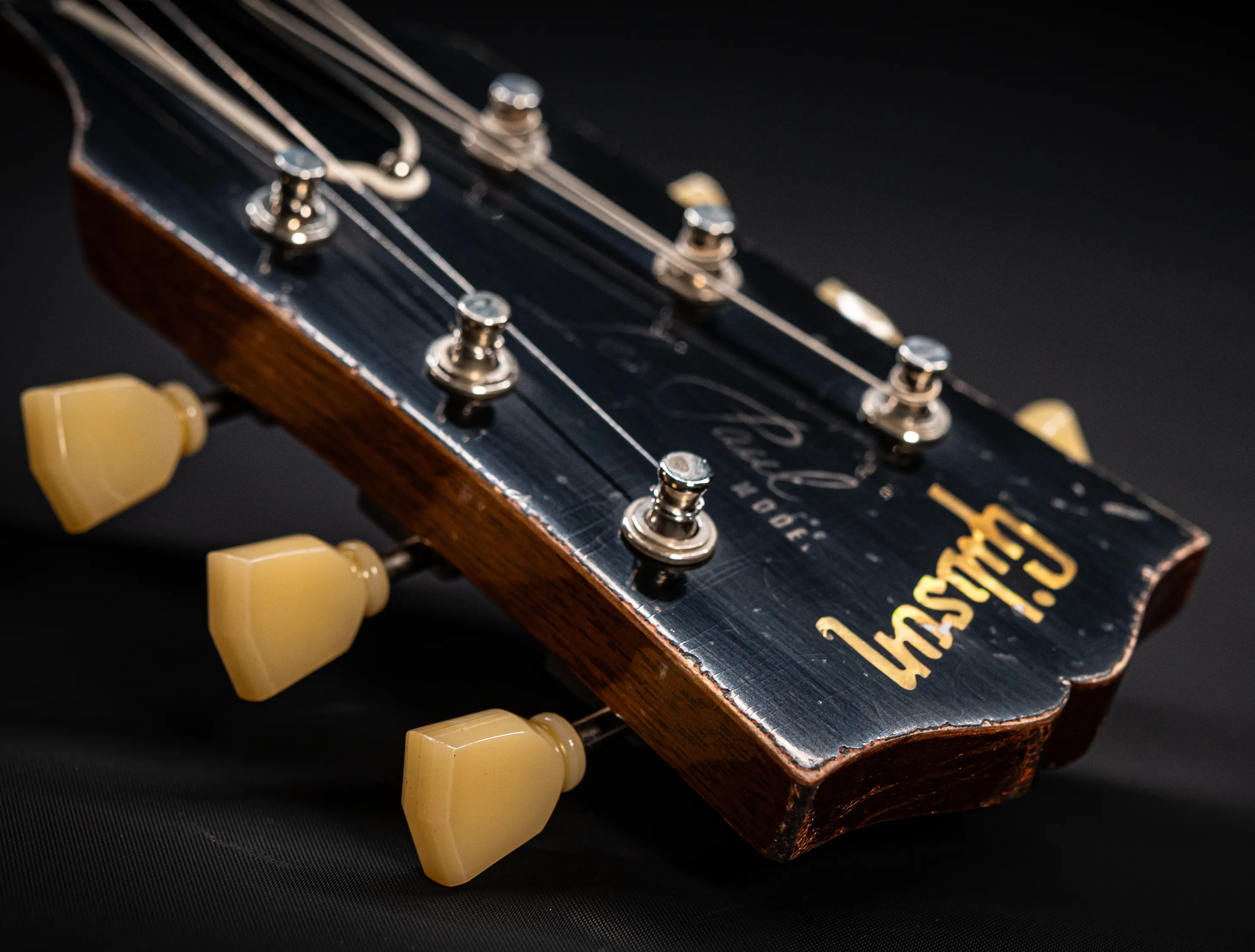 a172380 Gibson Les Paul 1959 Reissue Murphy Lab Heavy Aged Green Lemon Fade Musikhaus-Hermann
