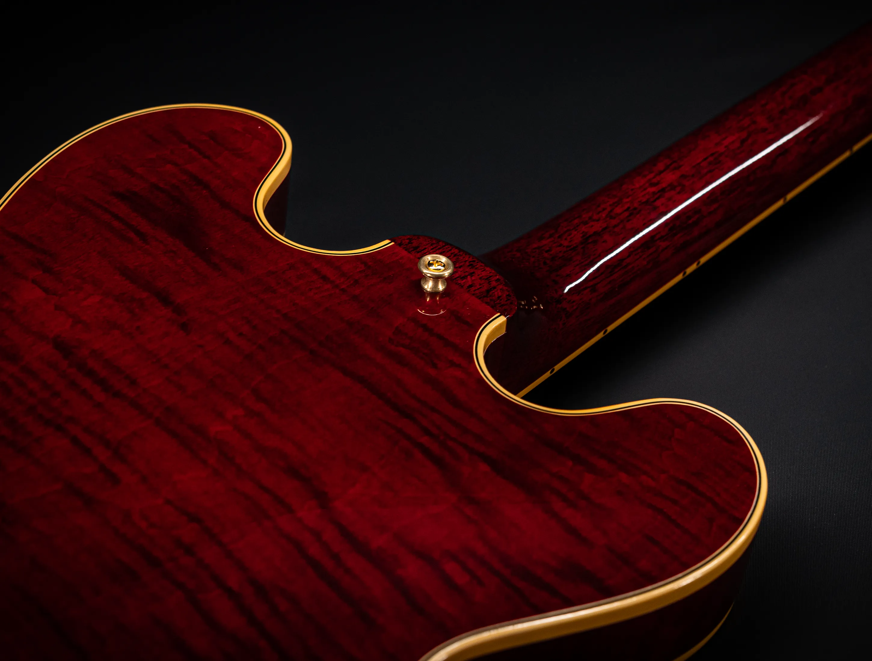 Gibson ES-355 1959 Custom Shop Gloss Figured Maple - Dark Viking Red
