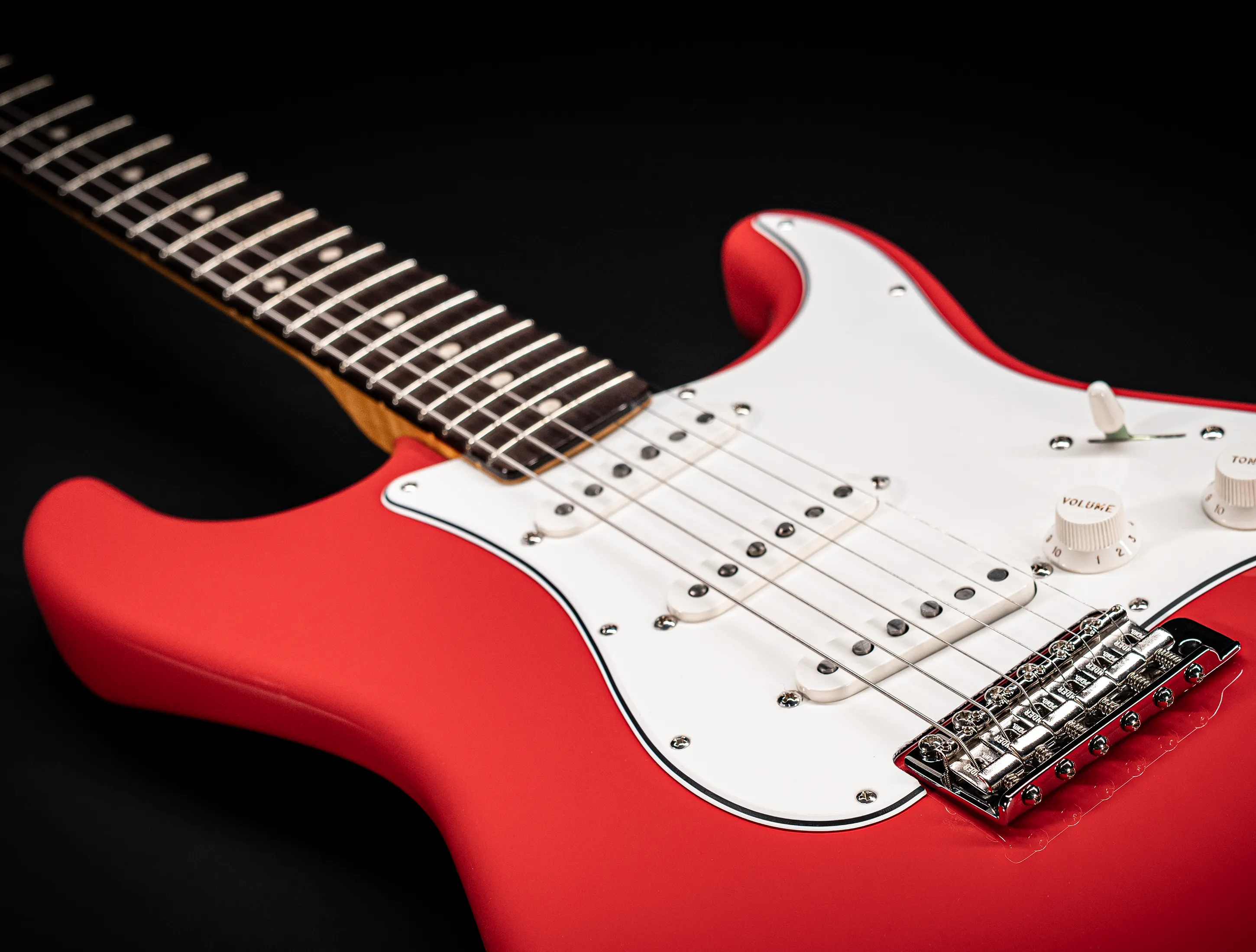Fender MBD 1963 Stratocaster GLOSS NOS flame Neck - Fiesta Red