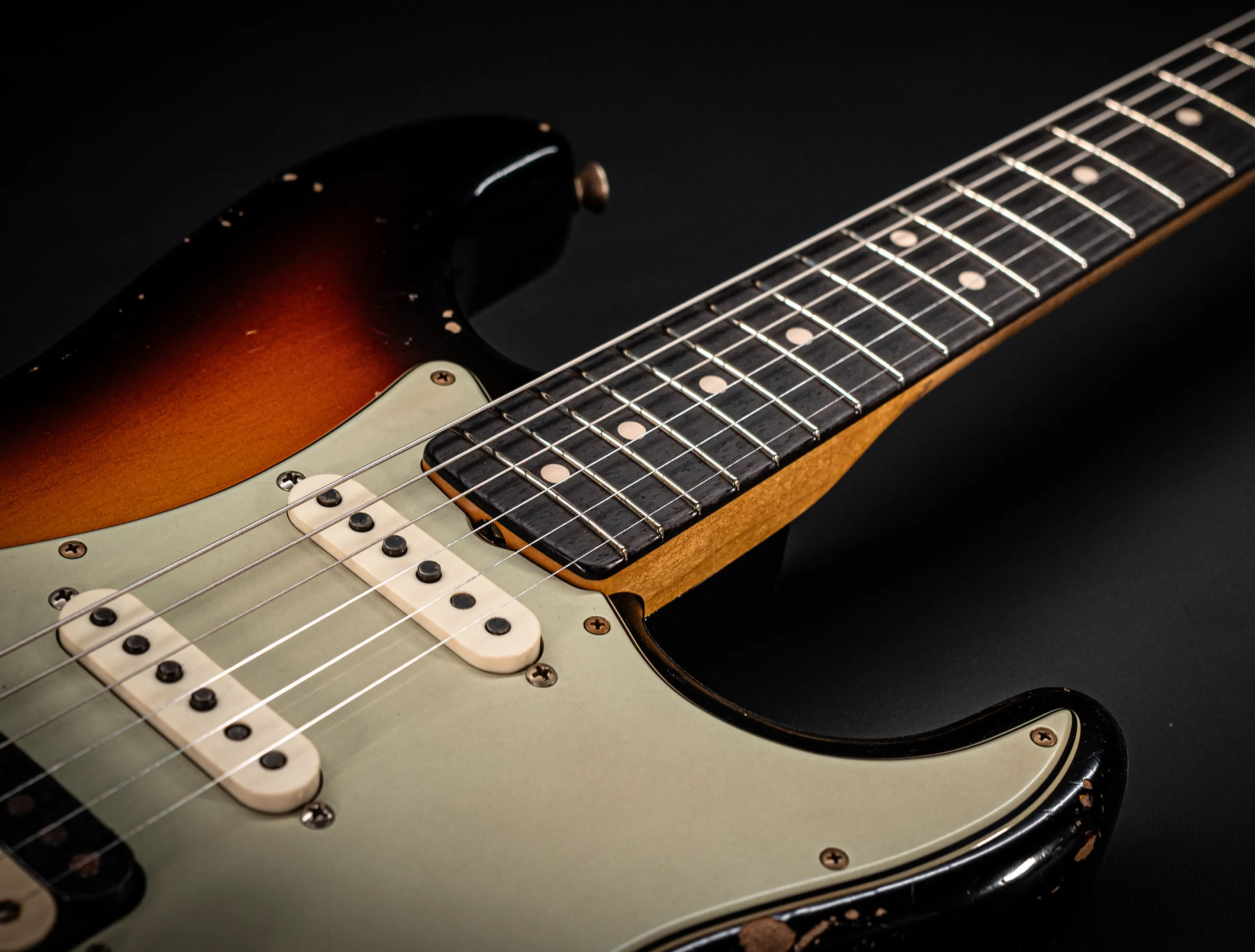 Fender Senior Masterbuilt Todd Krause 1963 Hardtail Humbucker Stratocaster Relic - Sunburst