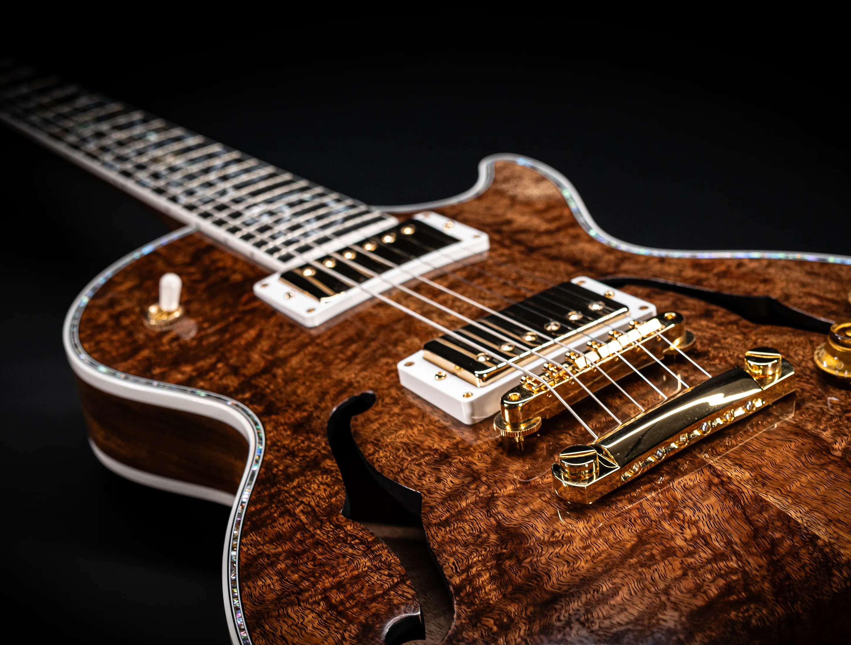 Gibson Les Paul ULTIMA BELLA VOCE Mastergrade Koa F-Hole GLOSS  - ONE-OF-A-KIND