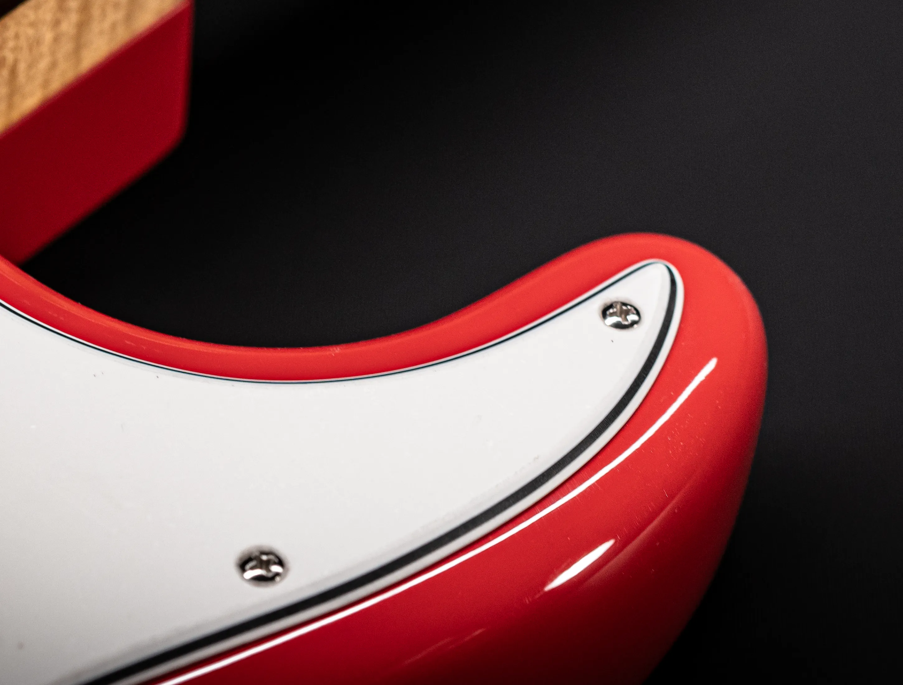 Fender MBD 1963 Stratocaster GLOSS NOS flame Neck - Fiesta Red