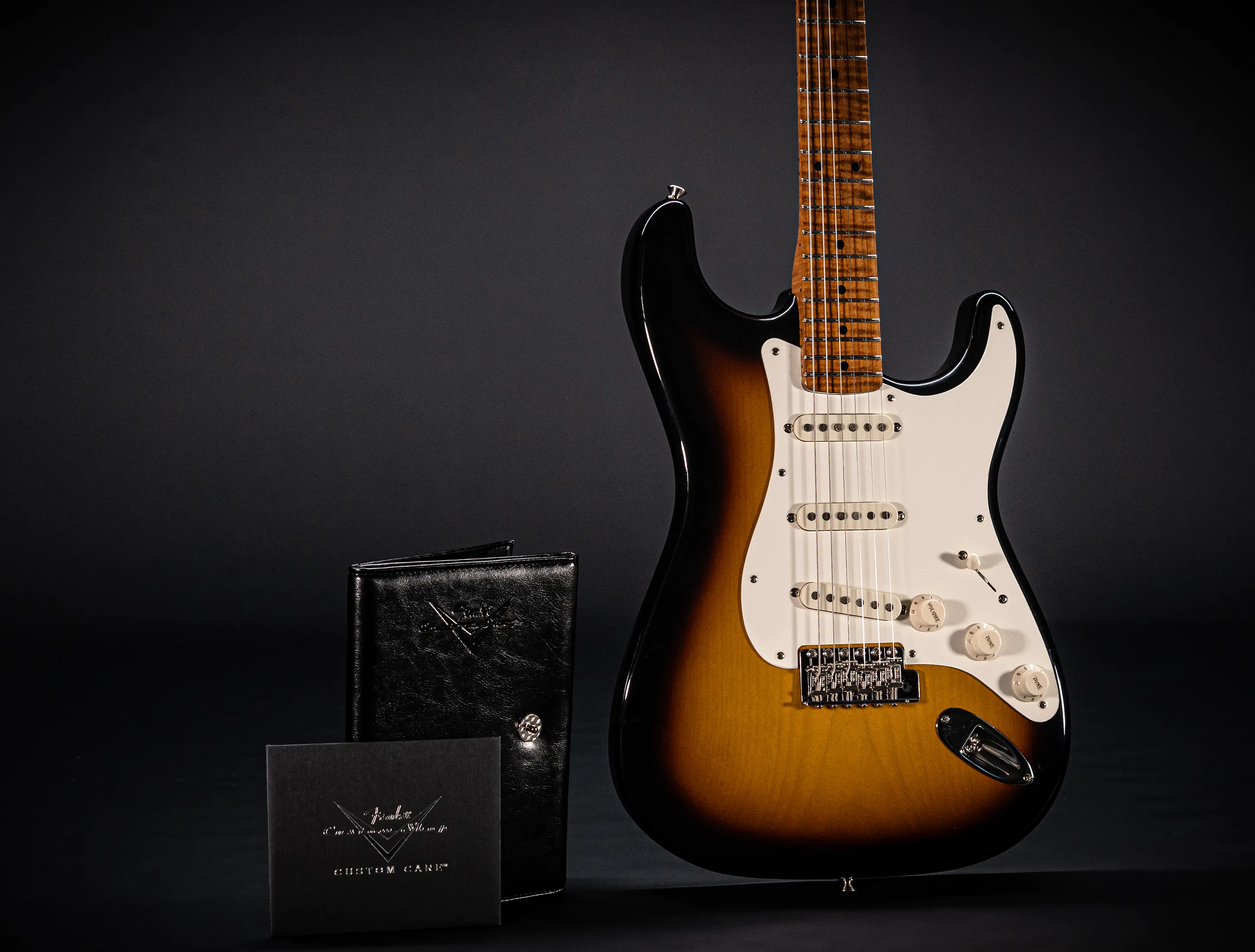 Fender 50`s Limited Stratocaster NOS Mastergrade roasted Flame AAAA Neck - Sunburst