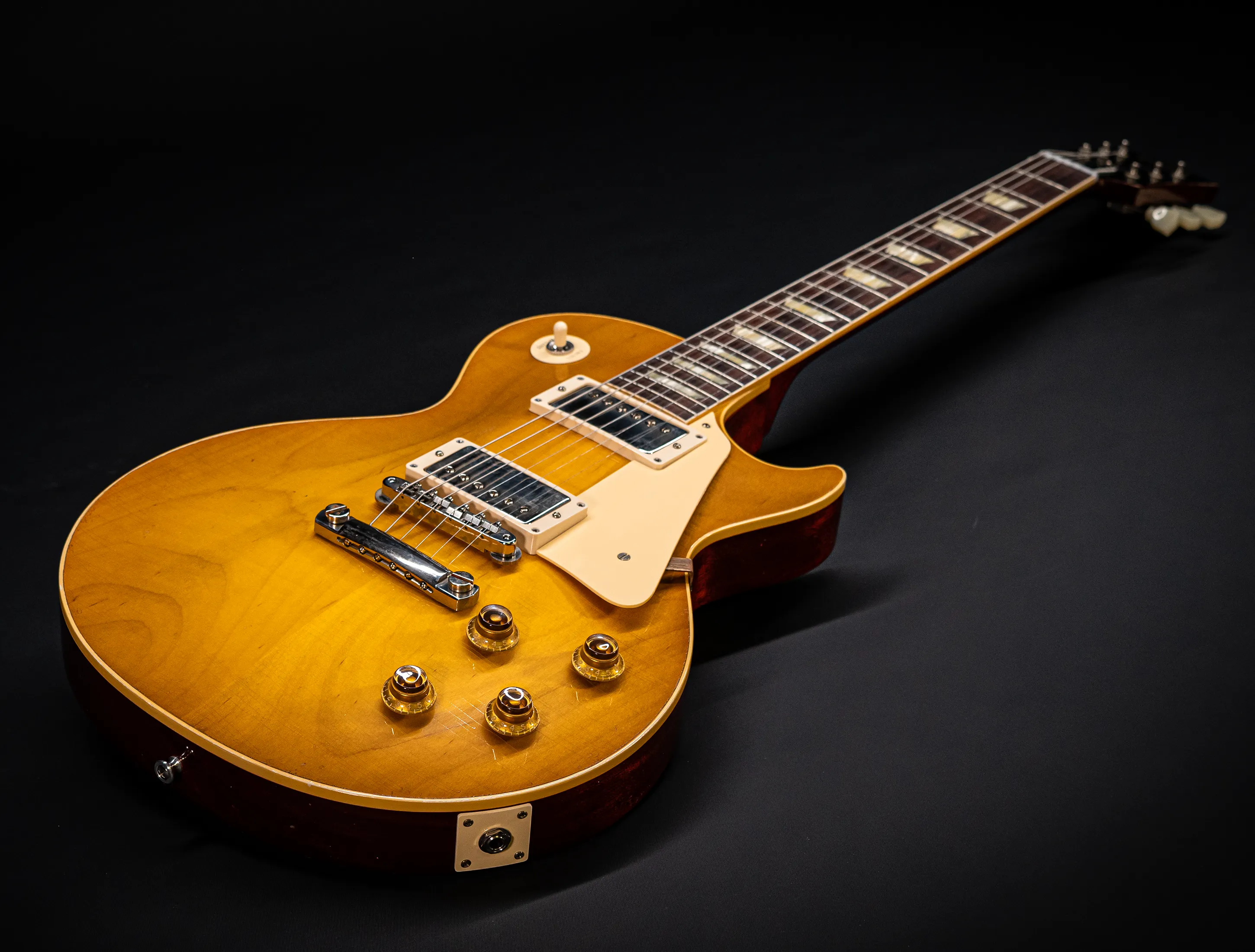 a171377 Gibson Les Paul 1958 Standard Reissue Murphy Lab Lemon Burst Light Aged Musikhaus-Hermann