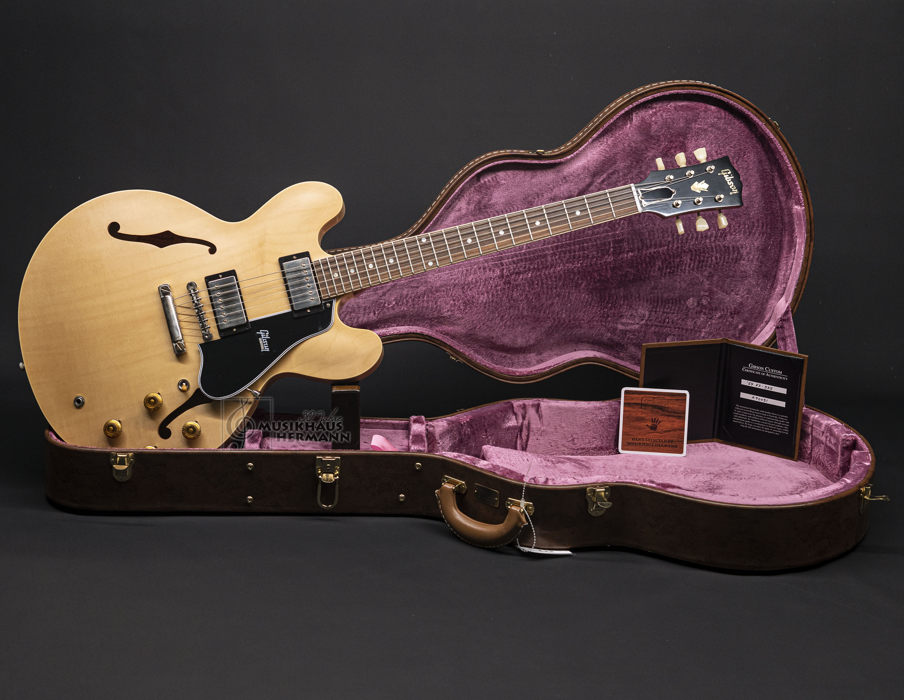 Gibson ES-335 1959 Custom Shop Reissue VOS - Vintage Natural