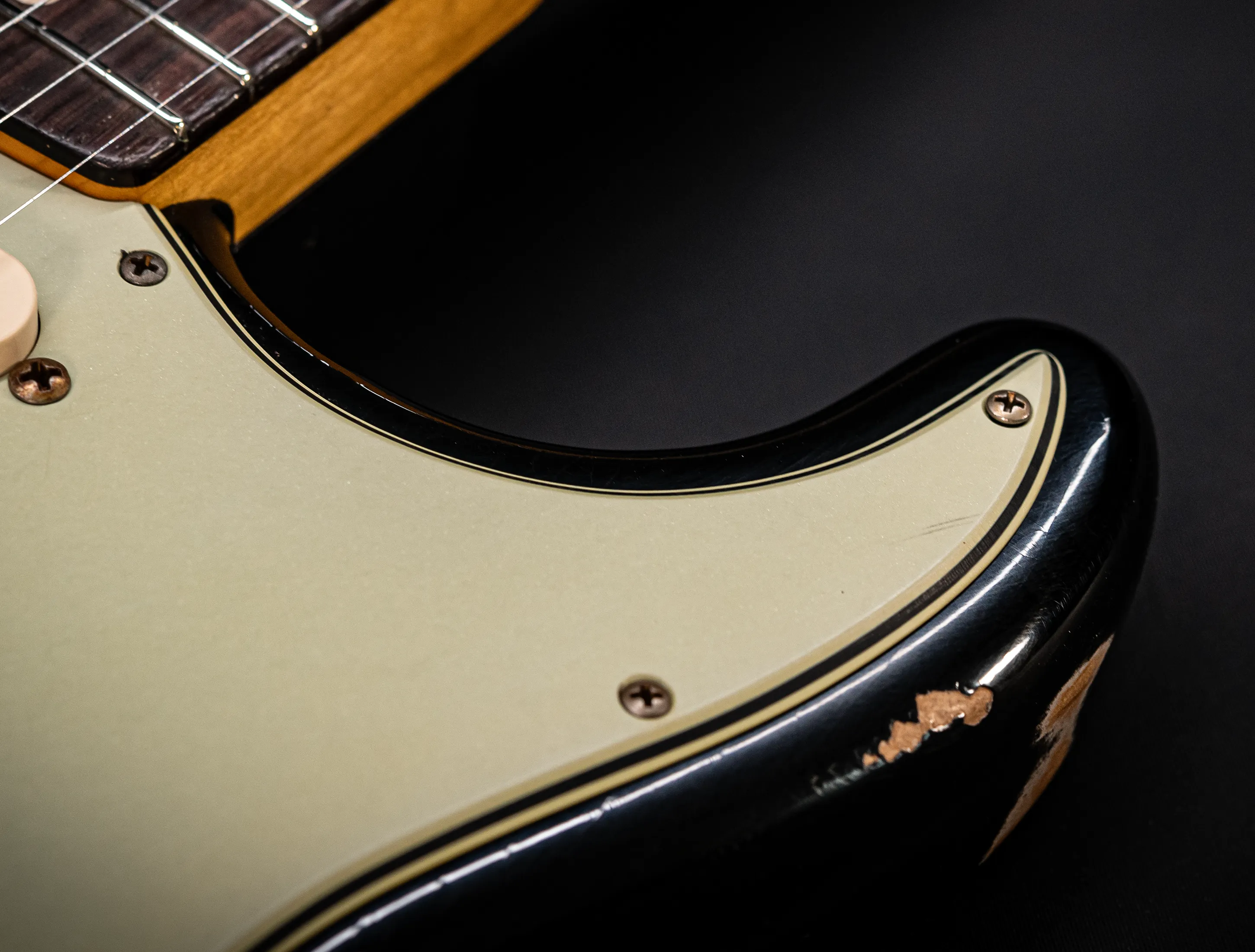 a173117Fender MBD Limited 1963 Stratocaster Heavy Relic - Black Muikhaus-Hermann