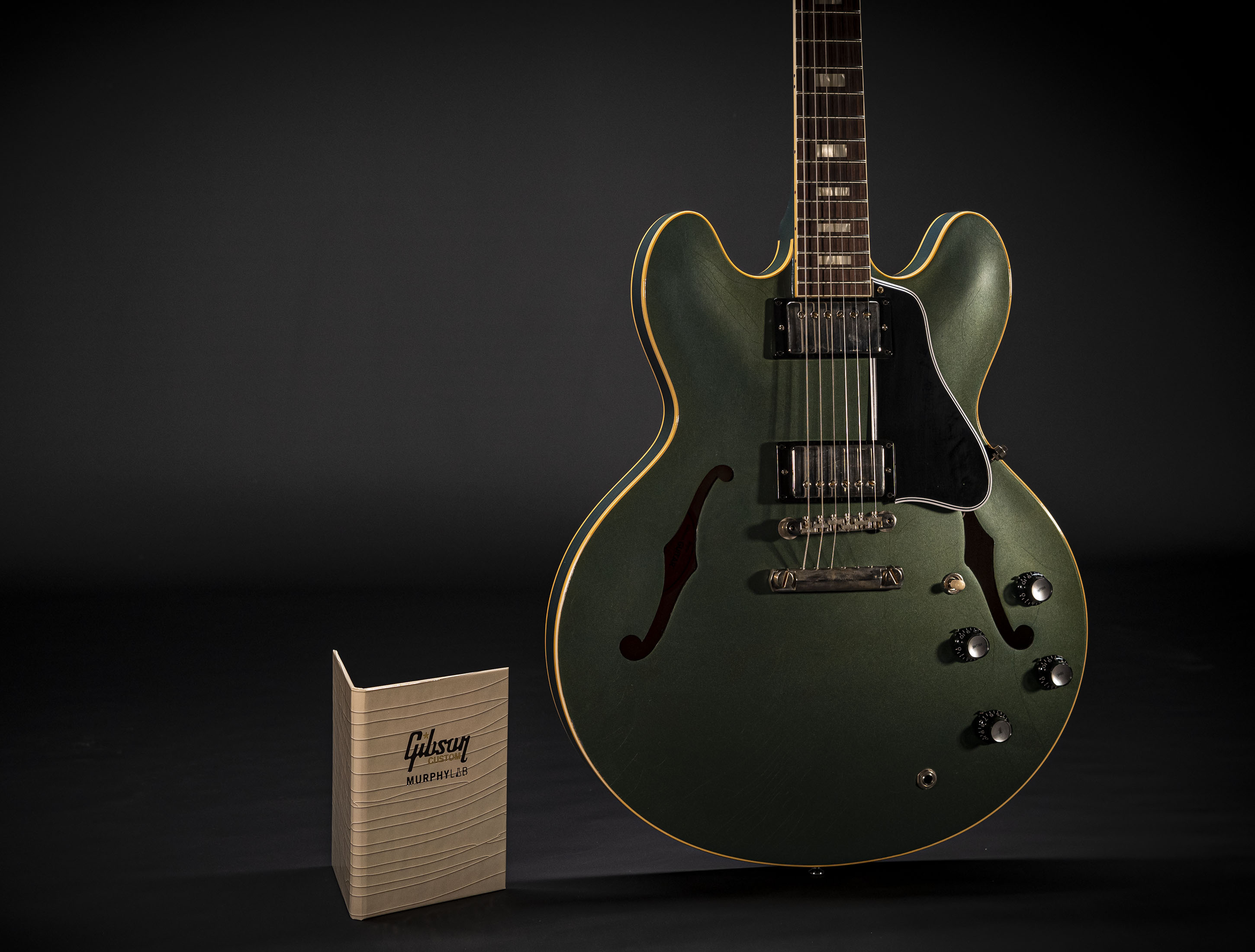 Gibson ES-335 1964 Custom Shop Murphy Lab Light Aged - Old Green Pelham Blue