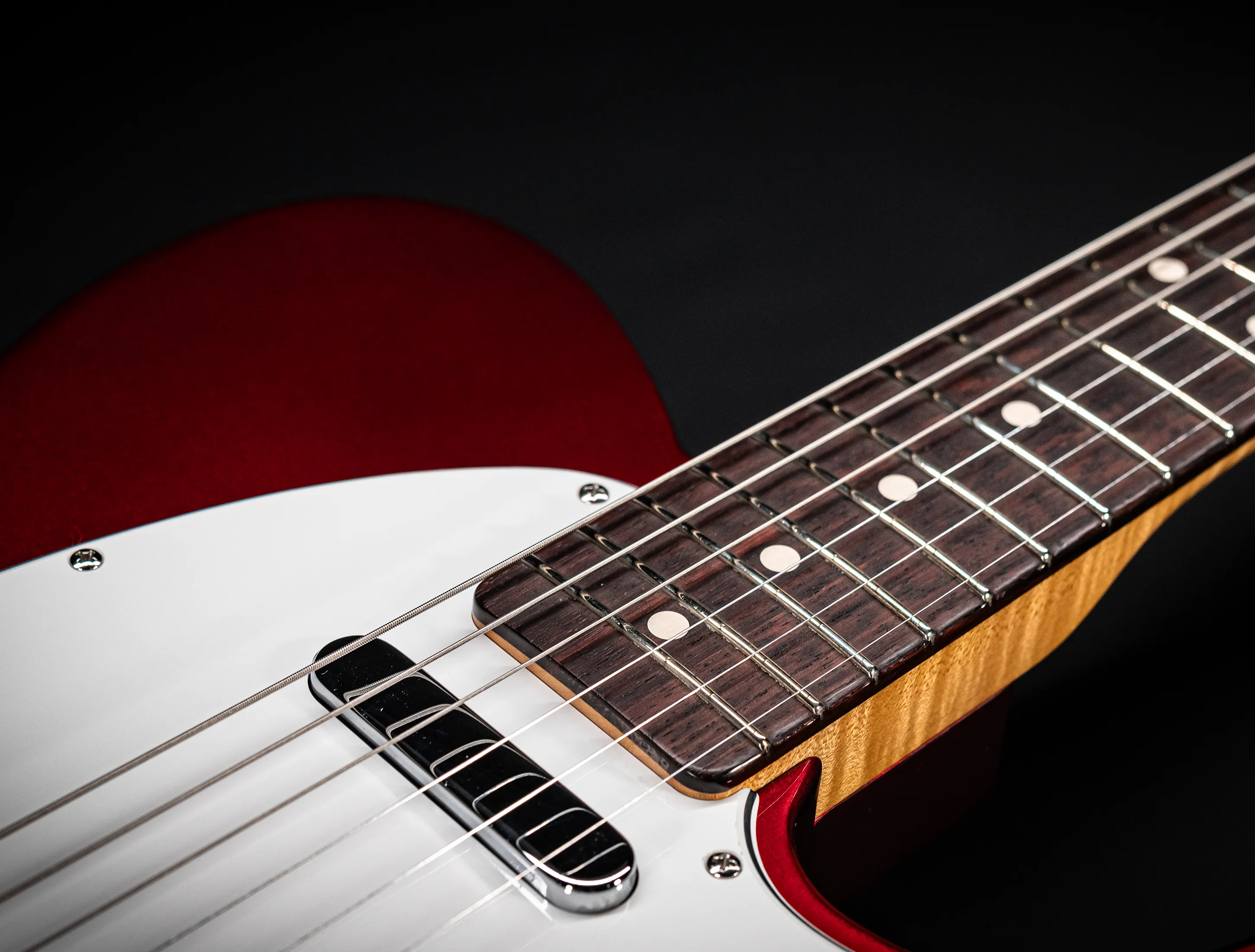 Fender MBD 1963 Telecaster Timeless NOS flame Neck - Candy Apple Red