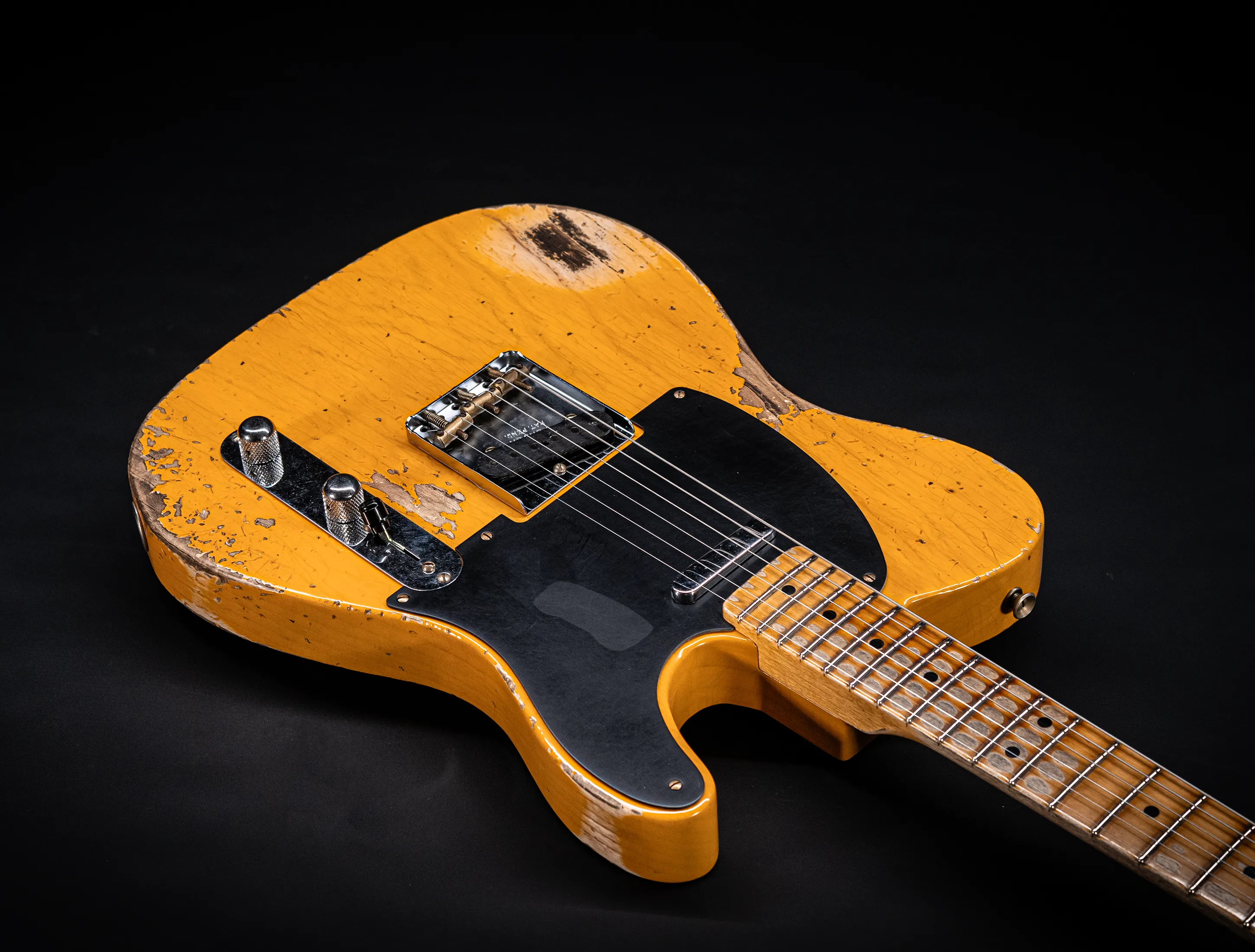 Fender MBD 1952 Telecaster Heavy Relic 1pc Ash Body - Butterscotch Blonde