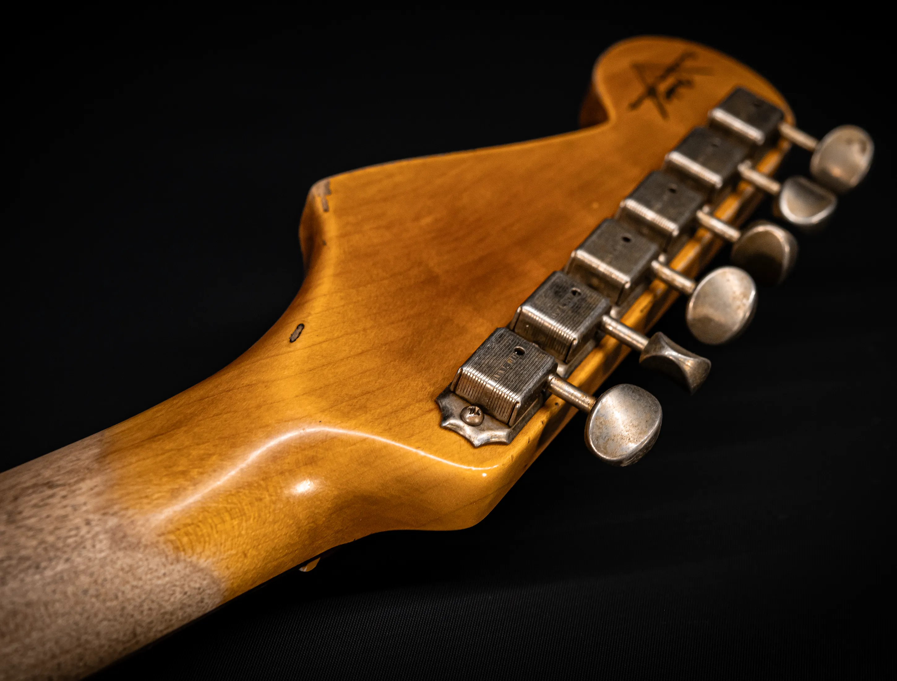 a173093Fender MBD Limited 1963 Humbucker Stratocaster Heavy Relic - Black Muikhaus-Hermann