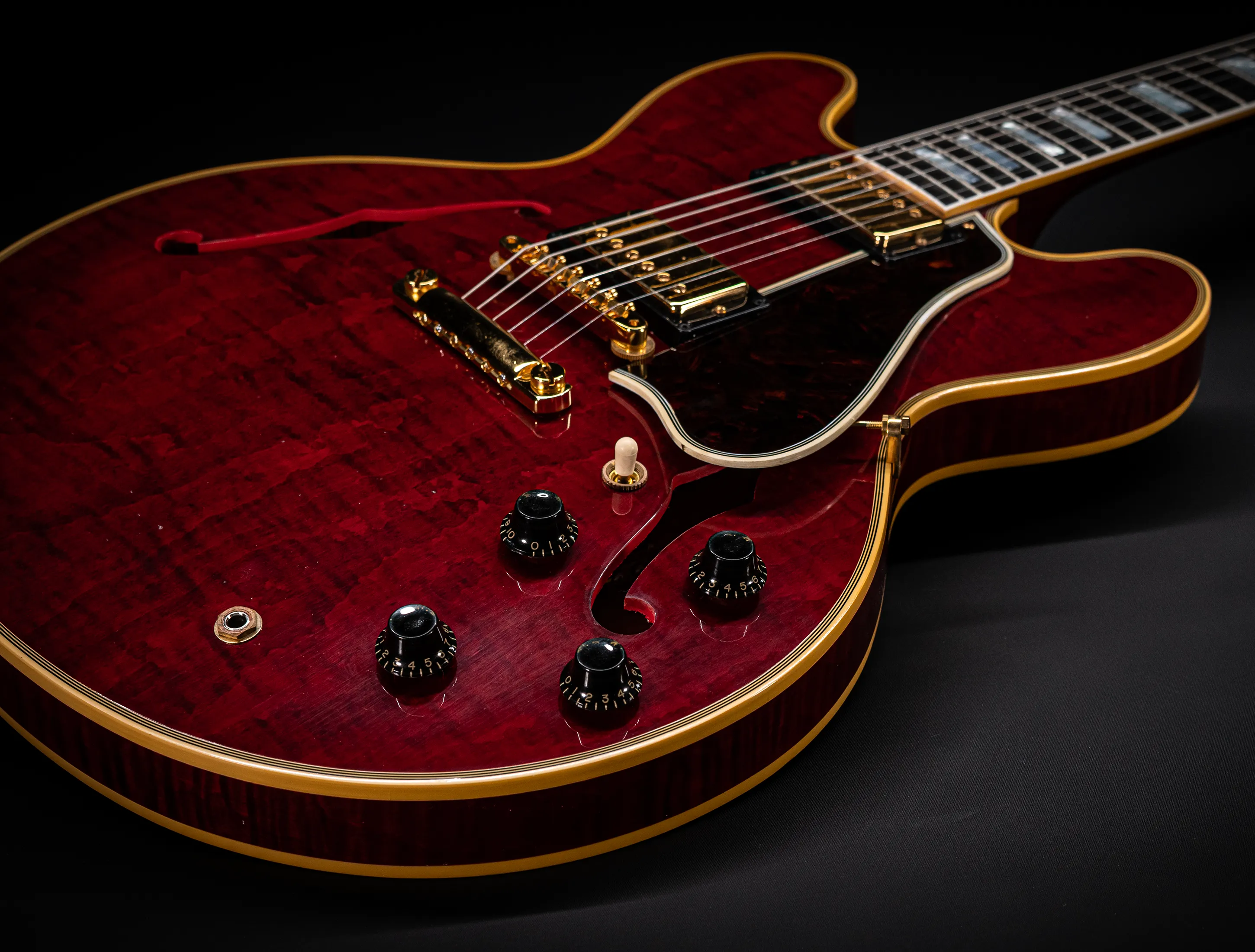 Gibson ES-355 1959 Custom Shop Murphy Lab Ultra Light Aged Figured Maple - Viking Red