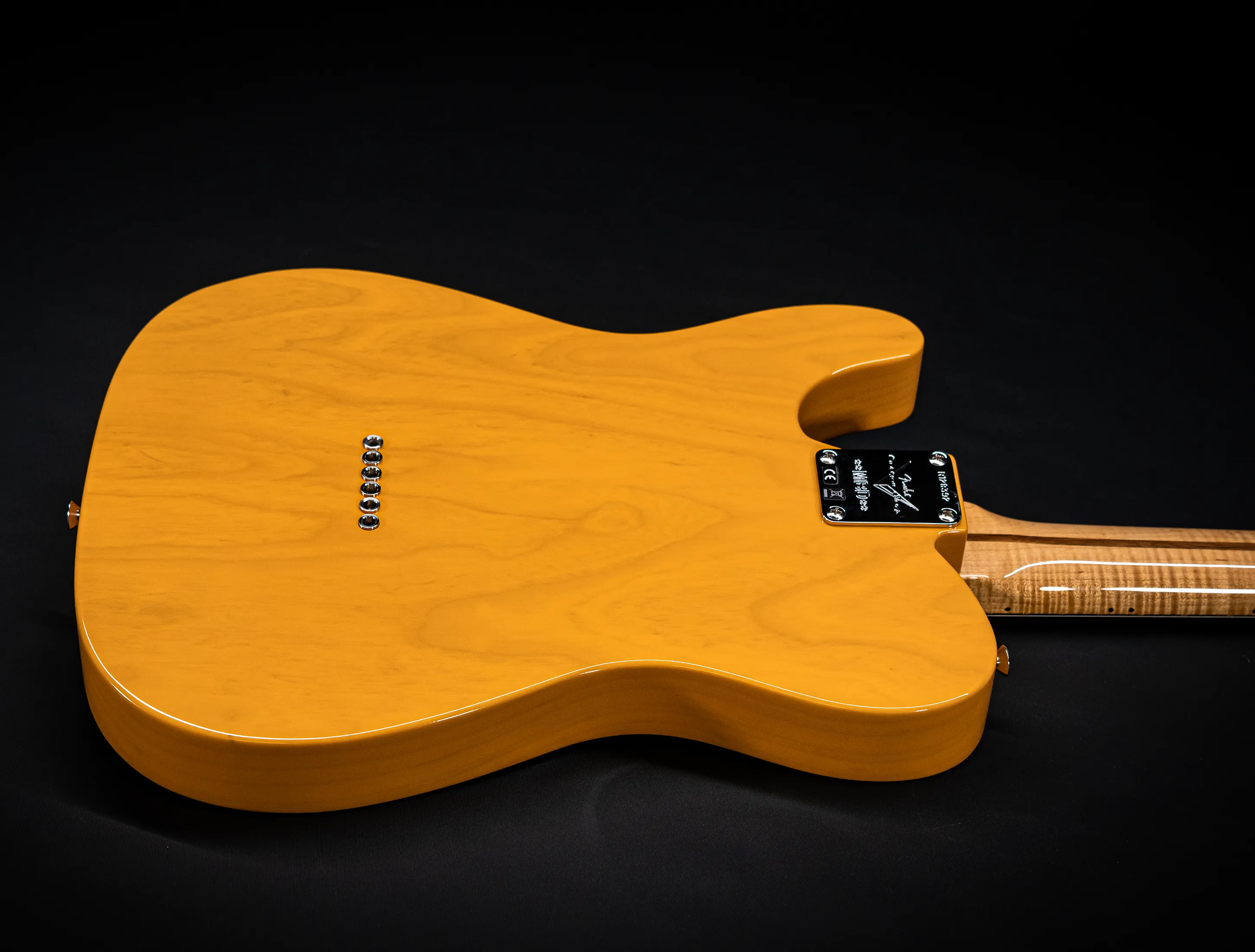 a175674-Fender-MBD- Limited-1952-Humbucker-Telecaster-Timeless-NOS-flame-Neck-Aged-Butterscotch-Blonde-