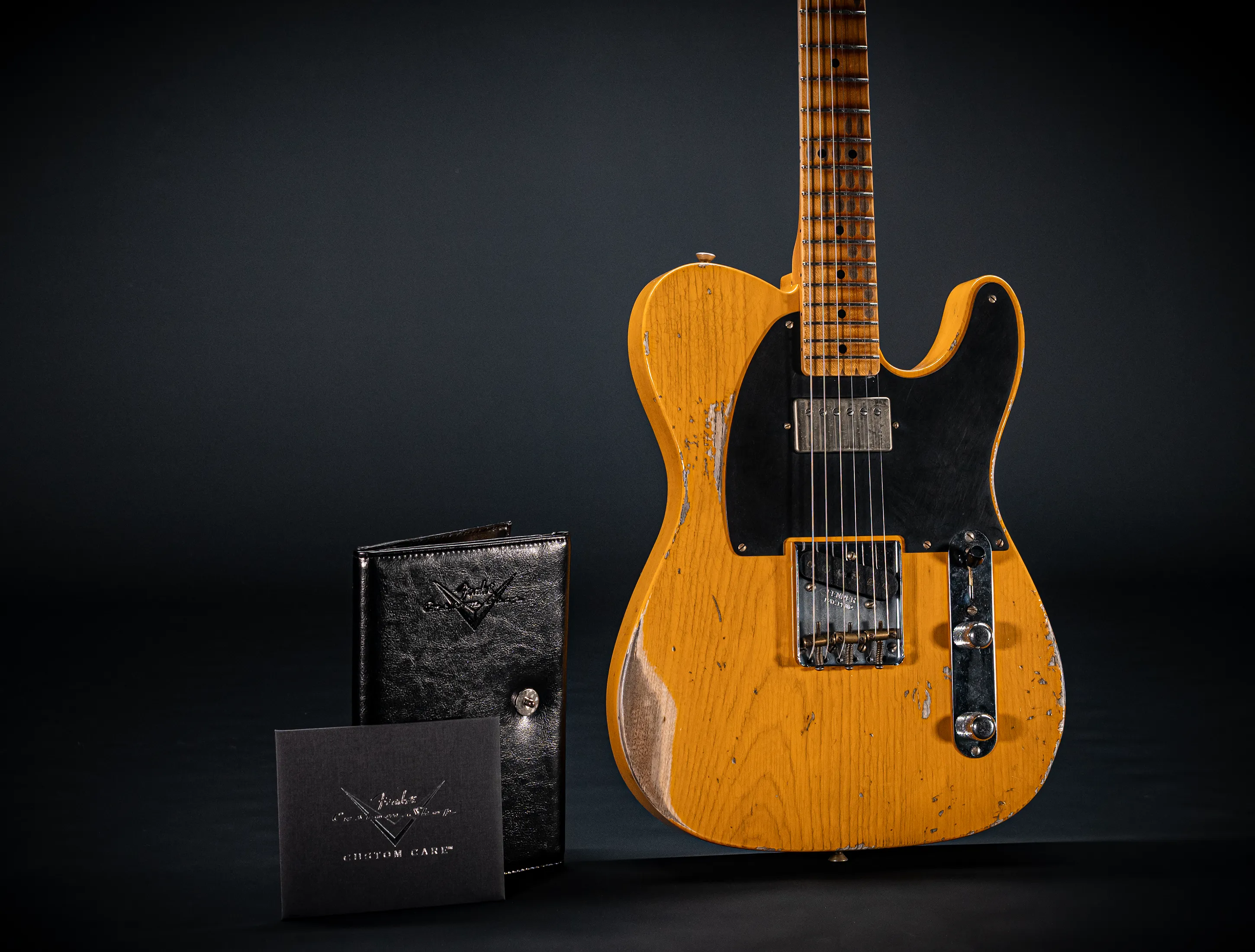 Fender MBD 1952 Humbucker Telecaster Heavy Relic 1pc Ash Body - Butterscotch Blonde