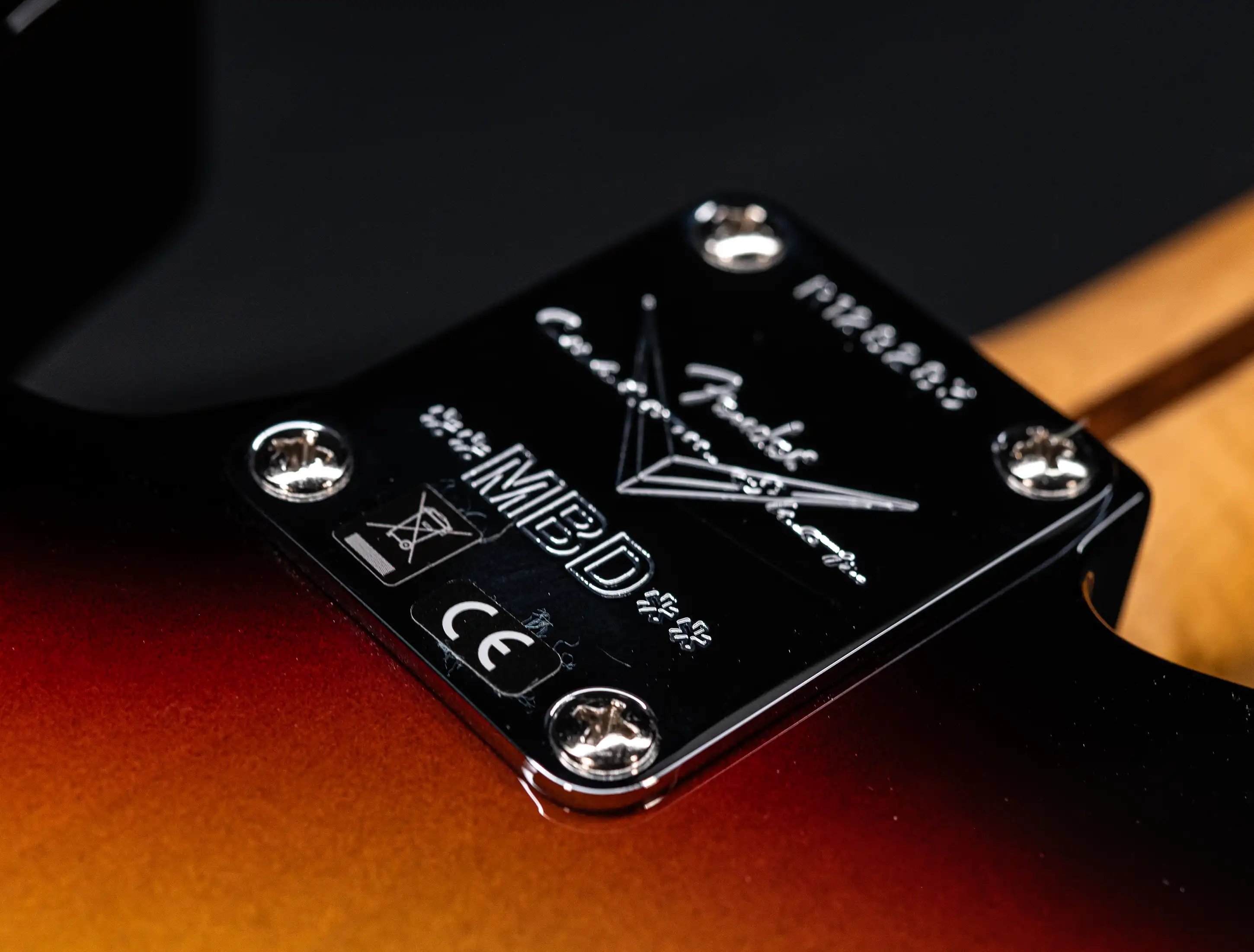 a154591 Fender-MBD-Limited-1963-Telecaster-Timeless-NOS-flame-Neck-Sunburst