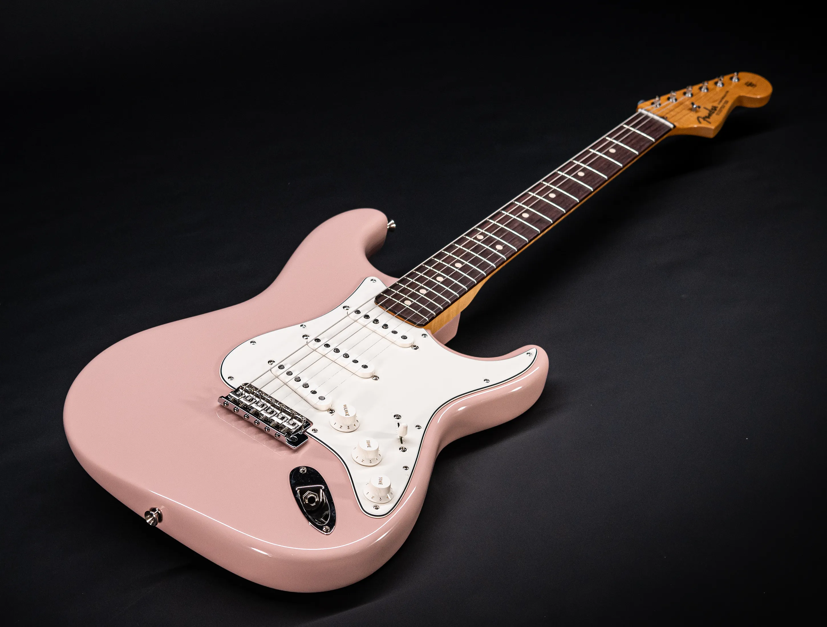 Fender MBD 1963 Stratocaster Prestige NOS flame Neck - Shell Pink