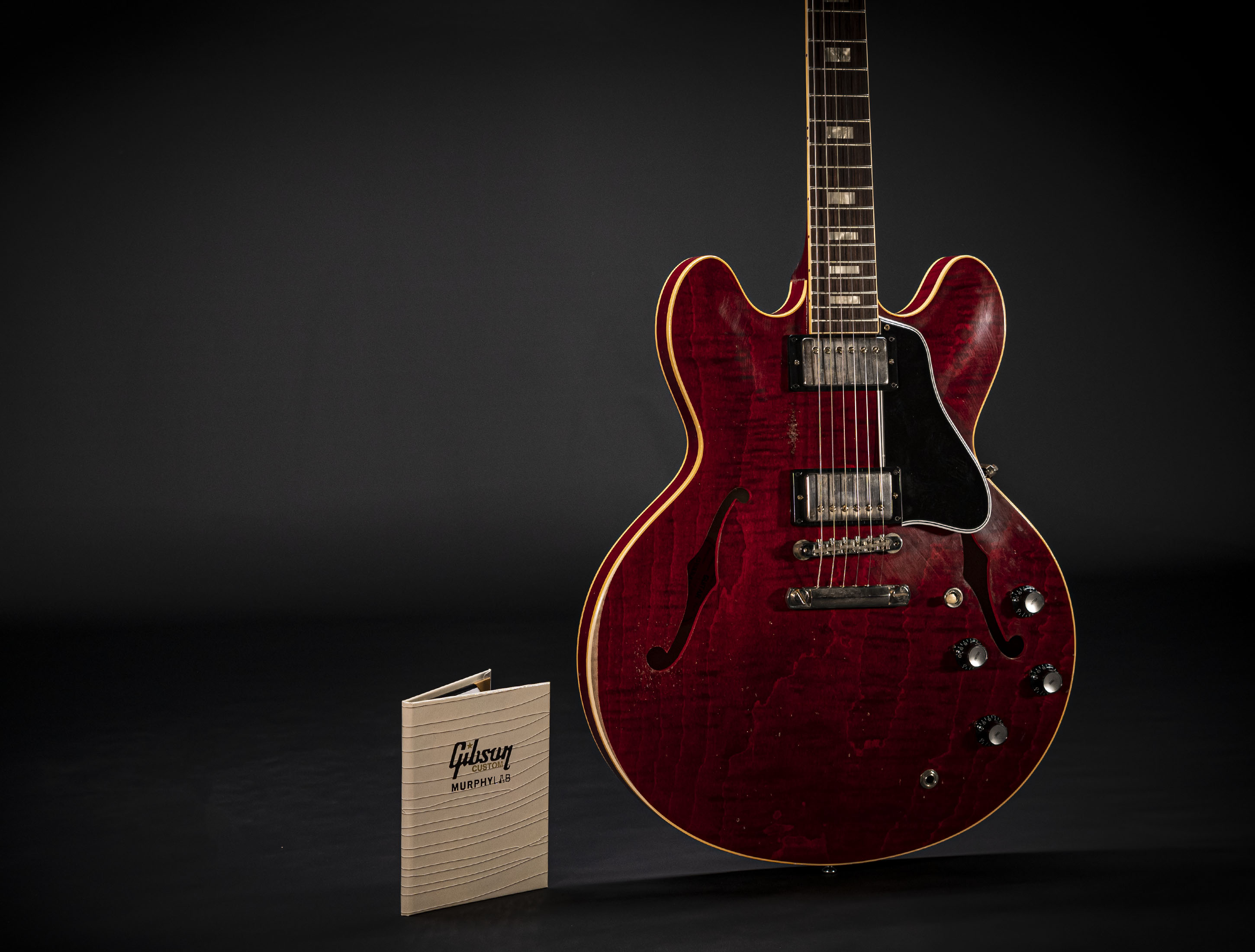 Gibson ES-335 1964 Custom Shop Murphy Lab Light Aged Figured Maple - 60s Viking Red
