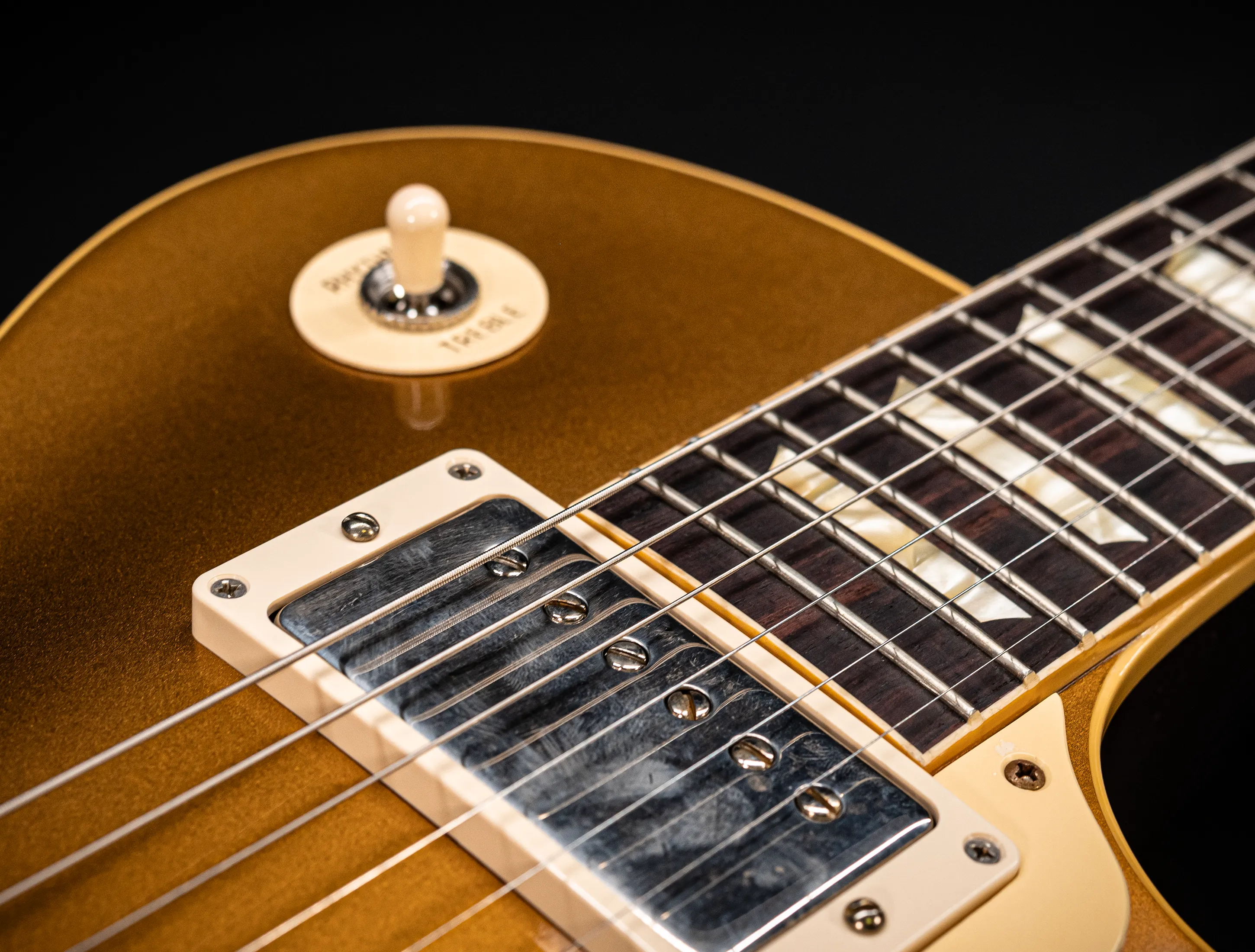 a171491 Gibson Les Paul 1957 Goldtop Darkback VOS Musikhaus-Hermann