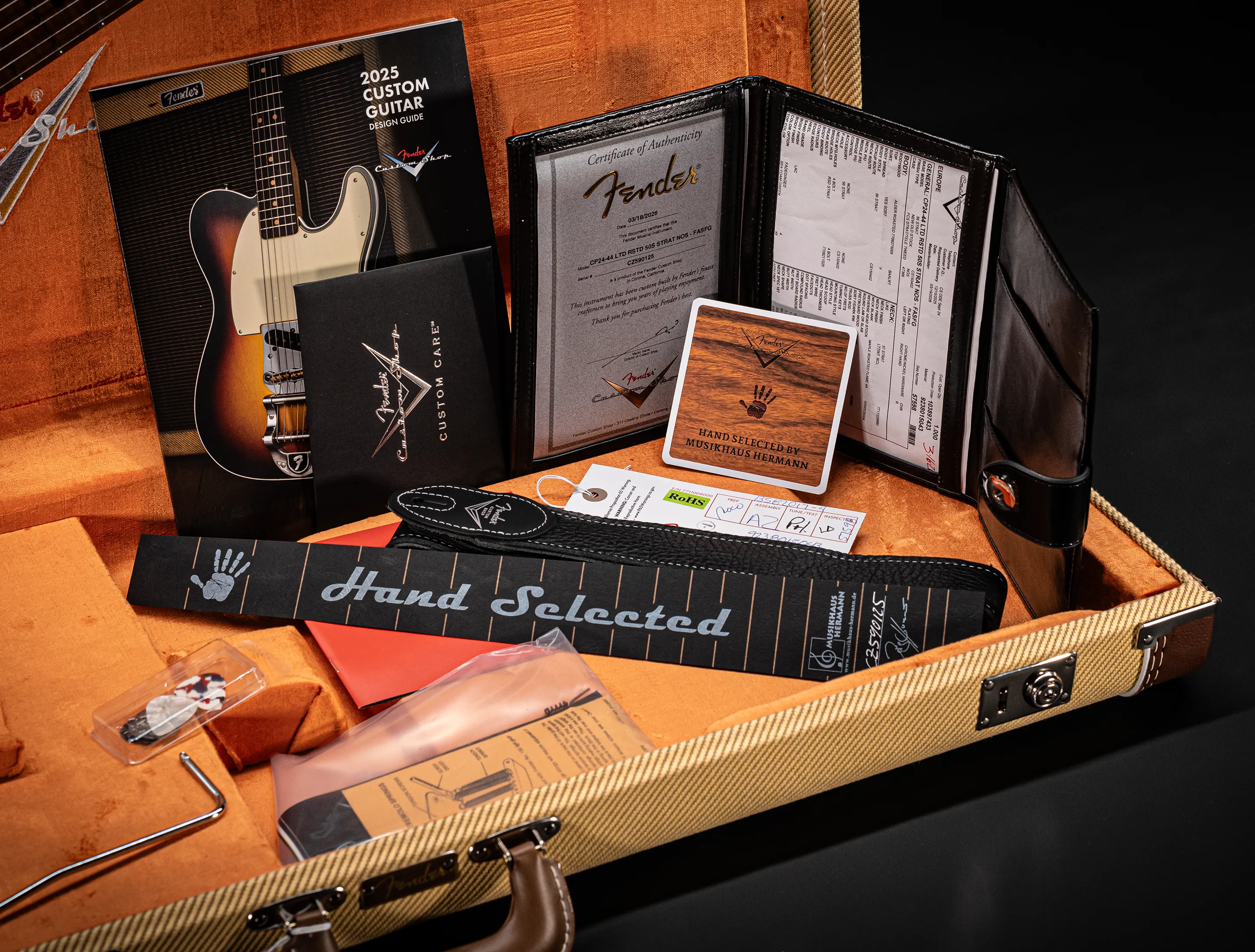 Fender 50`s Limited Stratocaster NOS Mastergrade roasted Flame AAAA Neck - Sea Foam Green