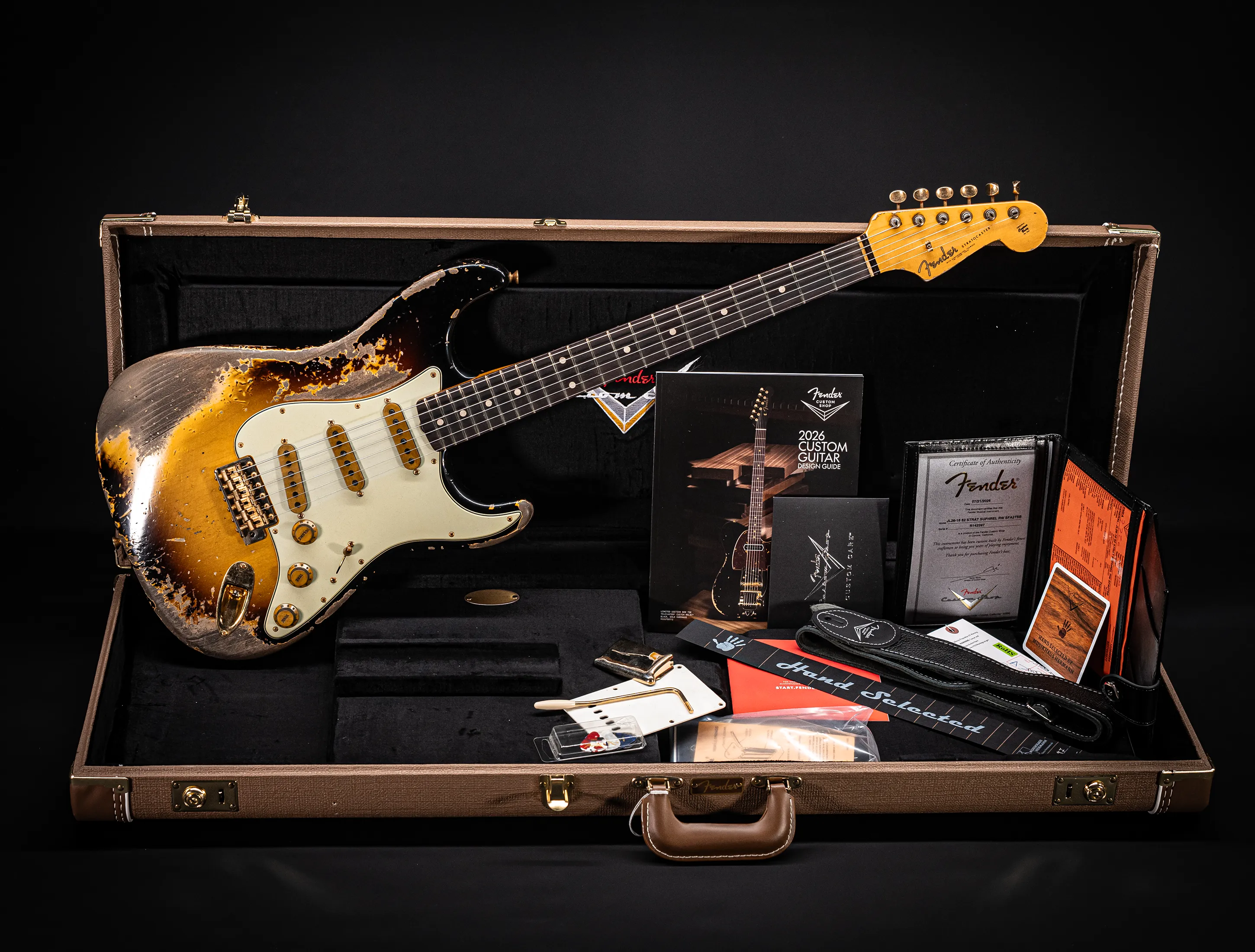 Fender MBD II 1962 Stratocaster MIDAS Super Heavy Relic - ASH Body Sunburst