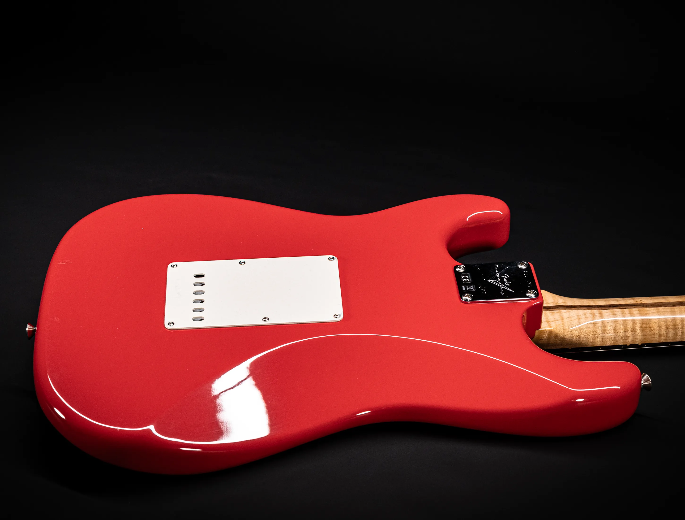 Fender MBD 1963 Humbucker Stratocaster GLOSS NOS flame Neck - Fiesta Red