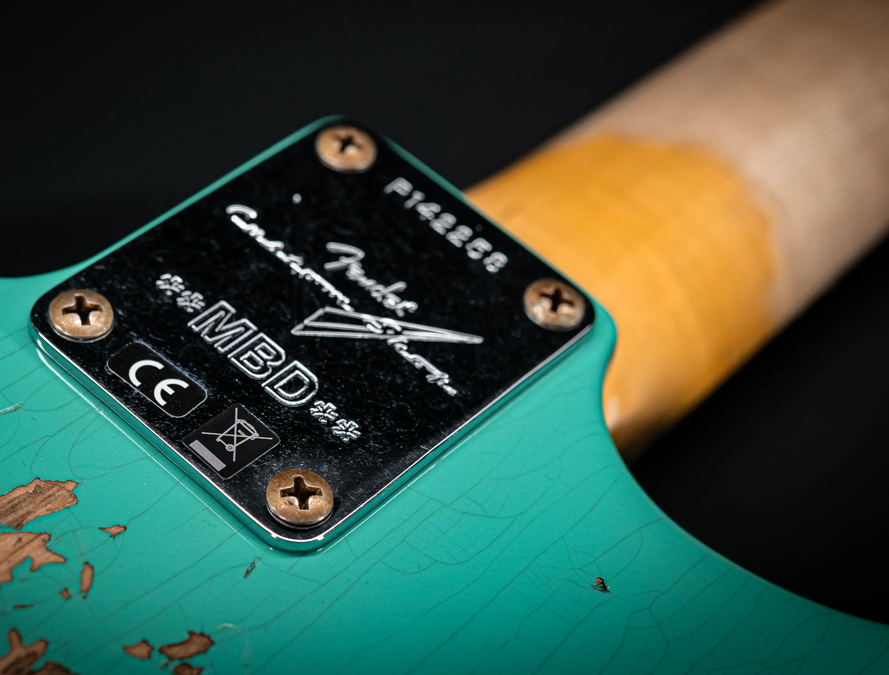Fender MBD 1963 Stratocaster Relic - Aged Sea Foam Green