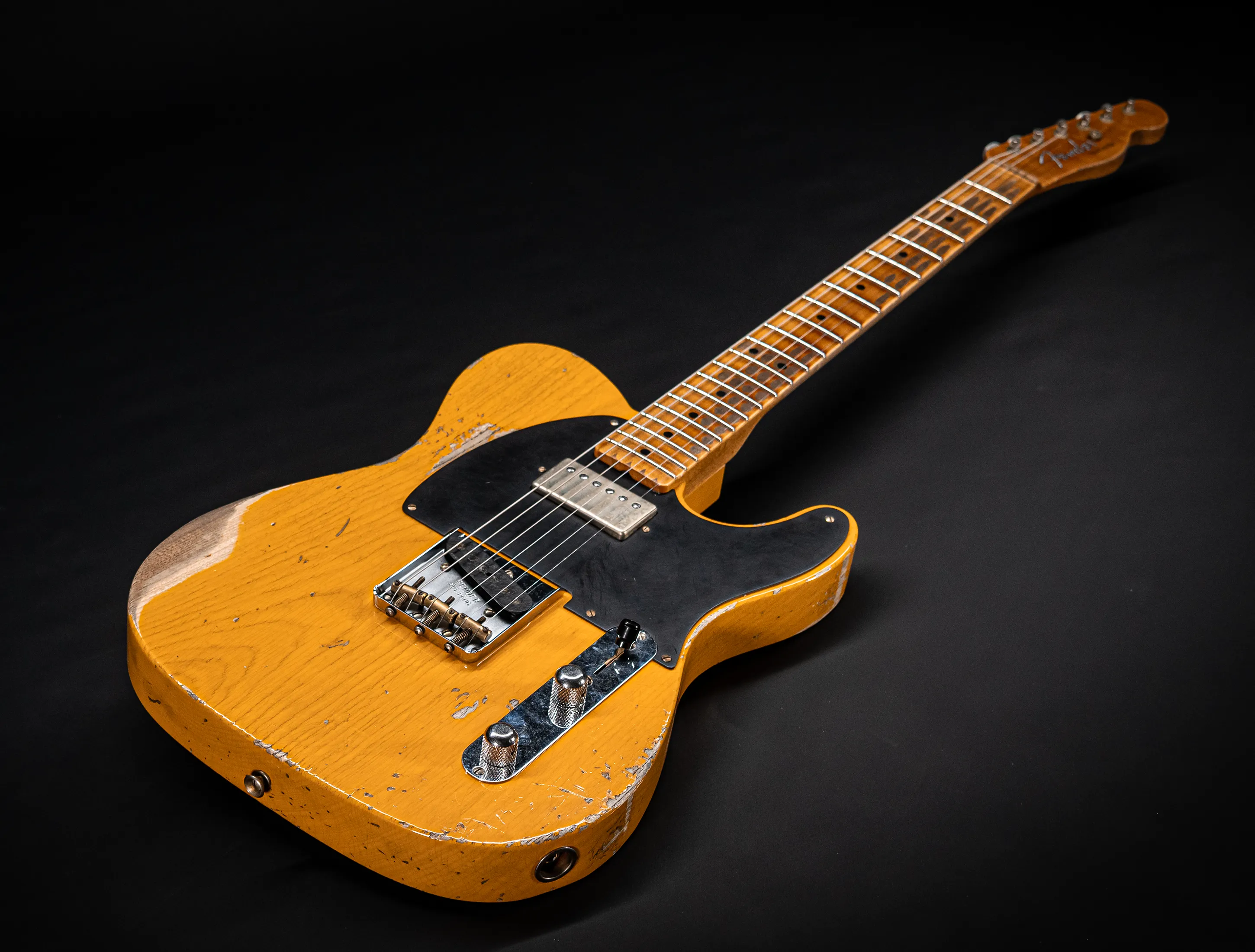 Fender MBD 1952 Humbucker Telecaster Heavy Relic 1pc Ash Body - Butterscotch Blonde