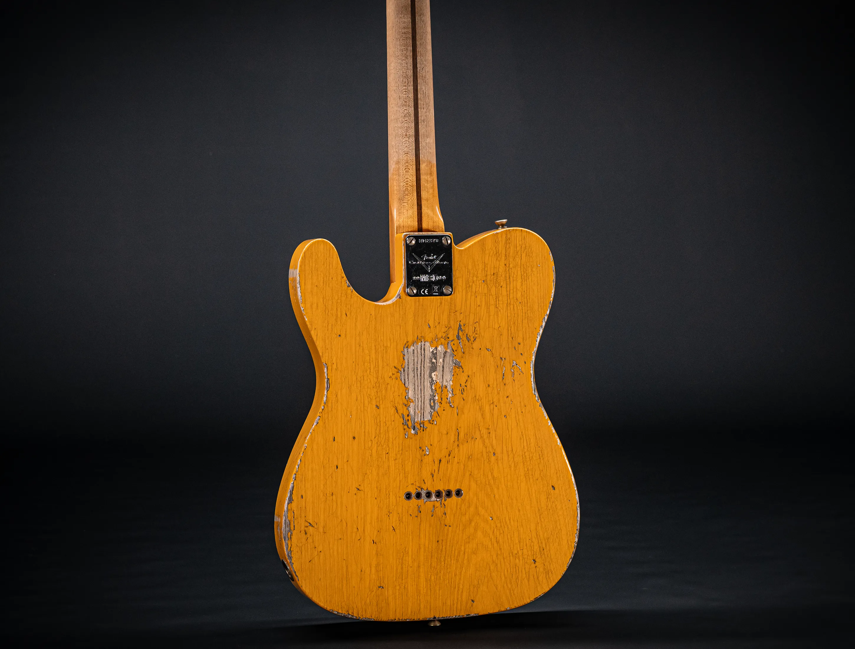 Fender MBD 1952 Humbucker Telecaster Heavy Relic 1pc Ash Body - Butterscotch Blonde