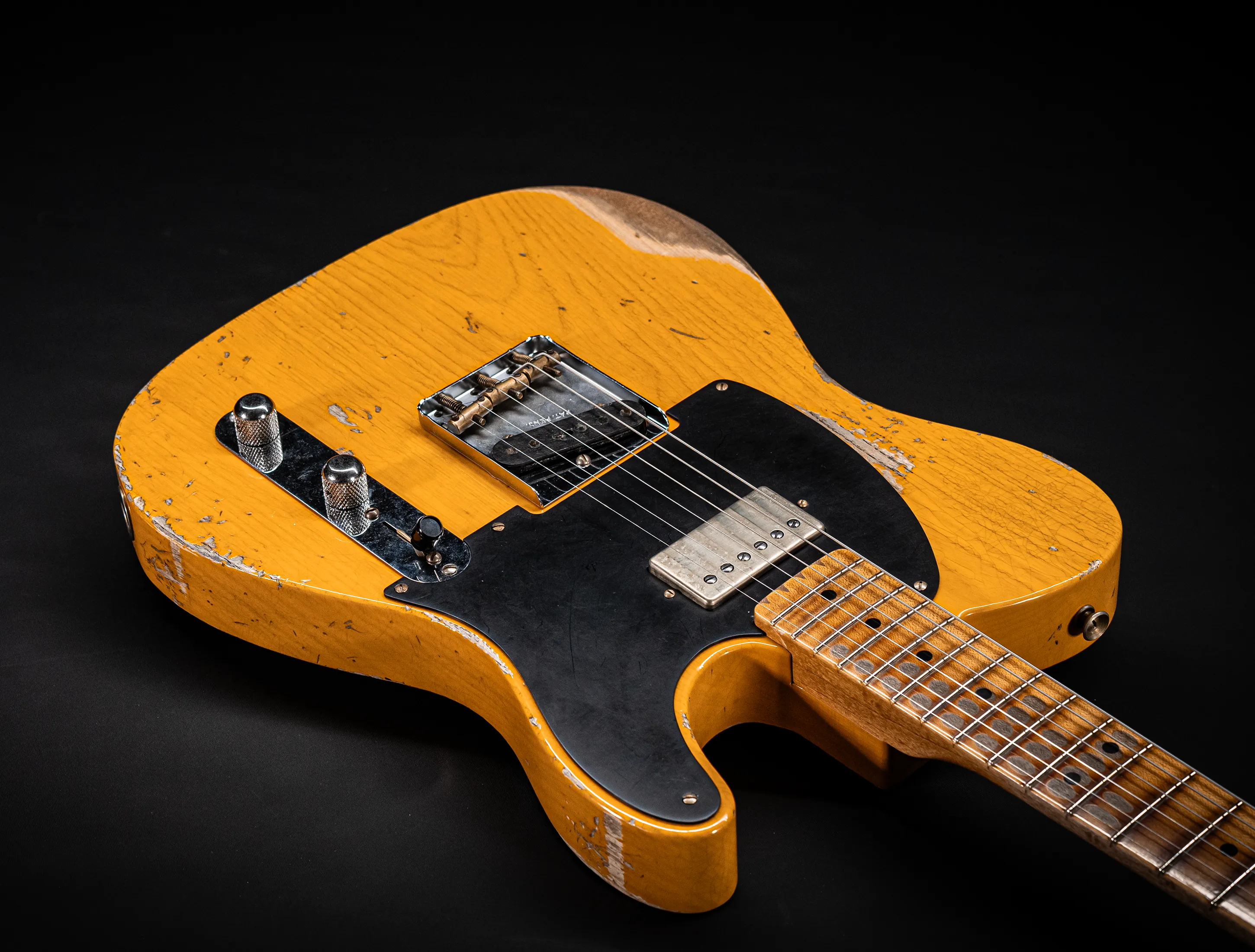 Fender MBD 1952 Humbucker Telecaster Heavy Relic 1pc Ash Body - Butterscotch Blonde