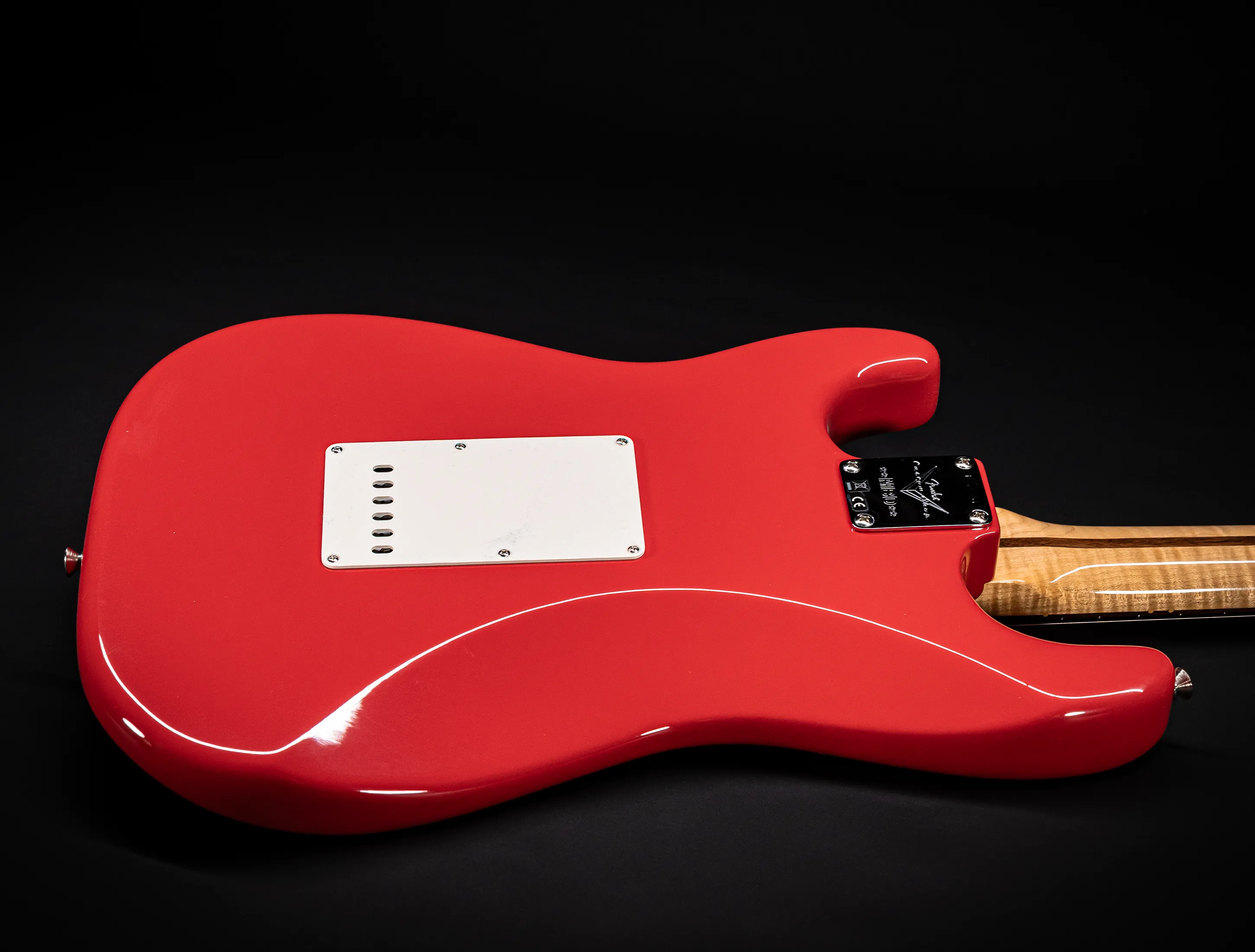 Fender MBD 1963 Stratocaster GLOSS NOS flame Neck - Fiesta Red