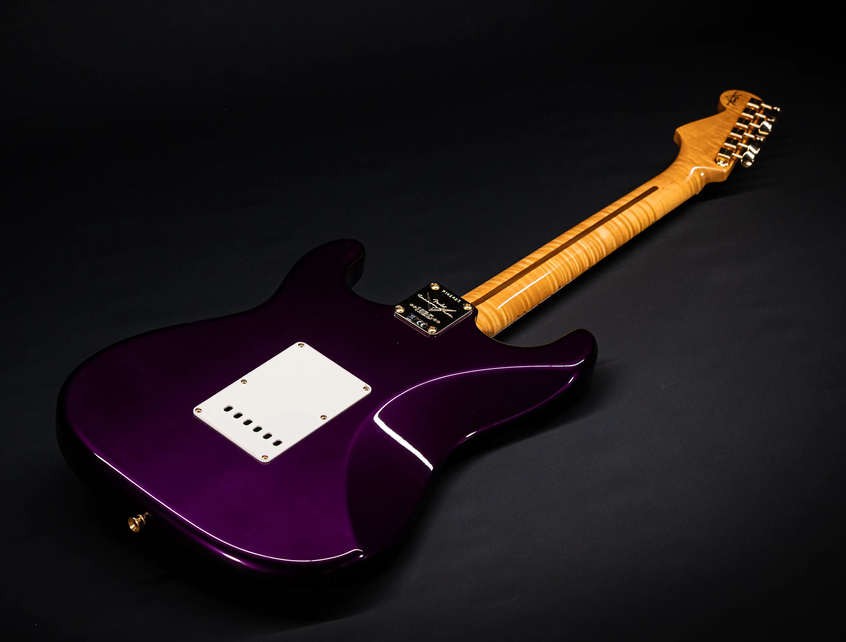 Fender MBD 1957 Stratocaster GLOSS NOS flame Neck - Purple Metallic