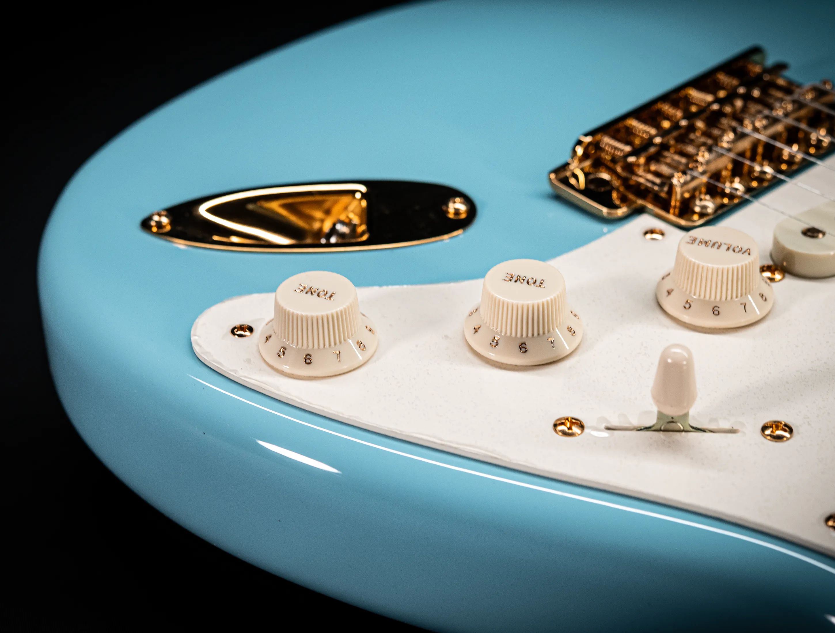 Fender 1959 Limited Stratocaster NOS Birdseye Neck Gold Hardware - Daphne Blue