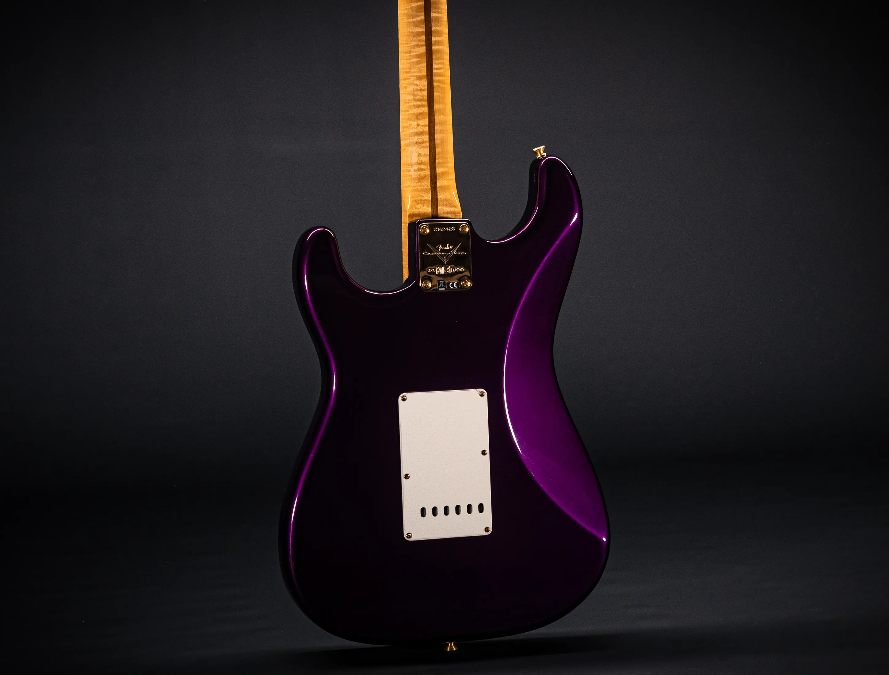 Fender MBD 1957 Stratocaster GLOSS NOS flame Neck - Purple Metallic