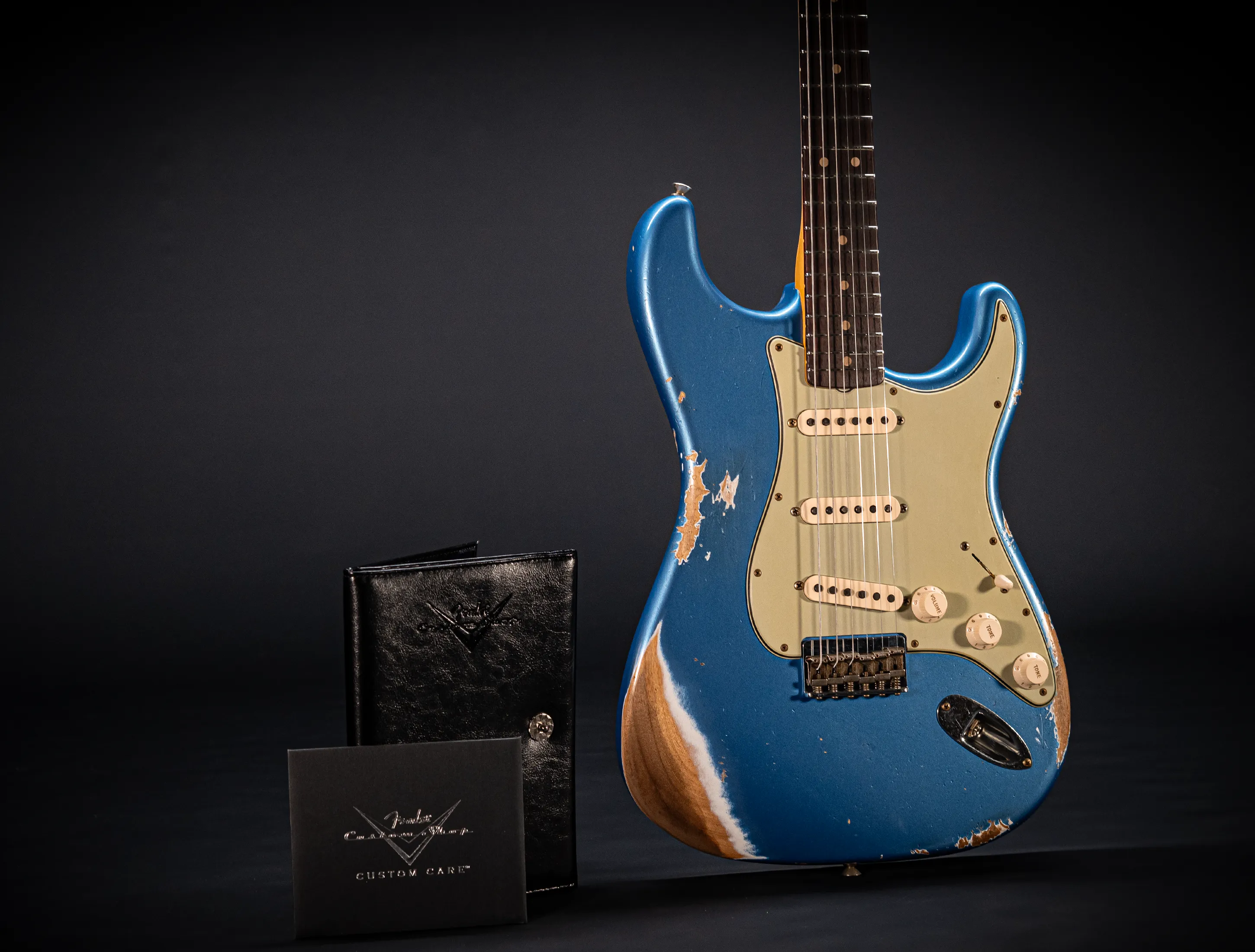 Fender MBD Limited 1963 Hardtail Stratocaster Heavy Relic - Lake Placid Blue