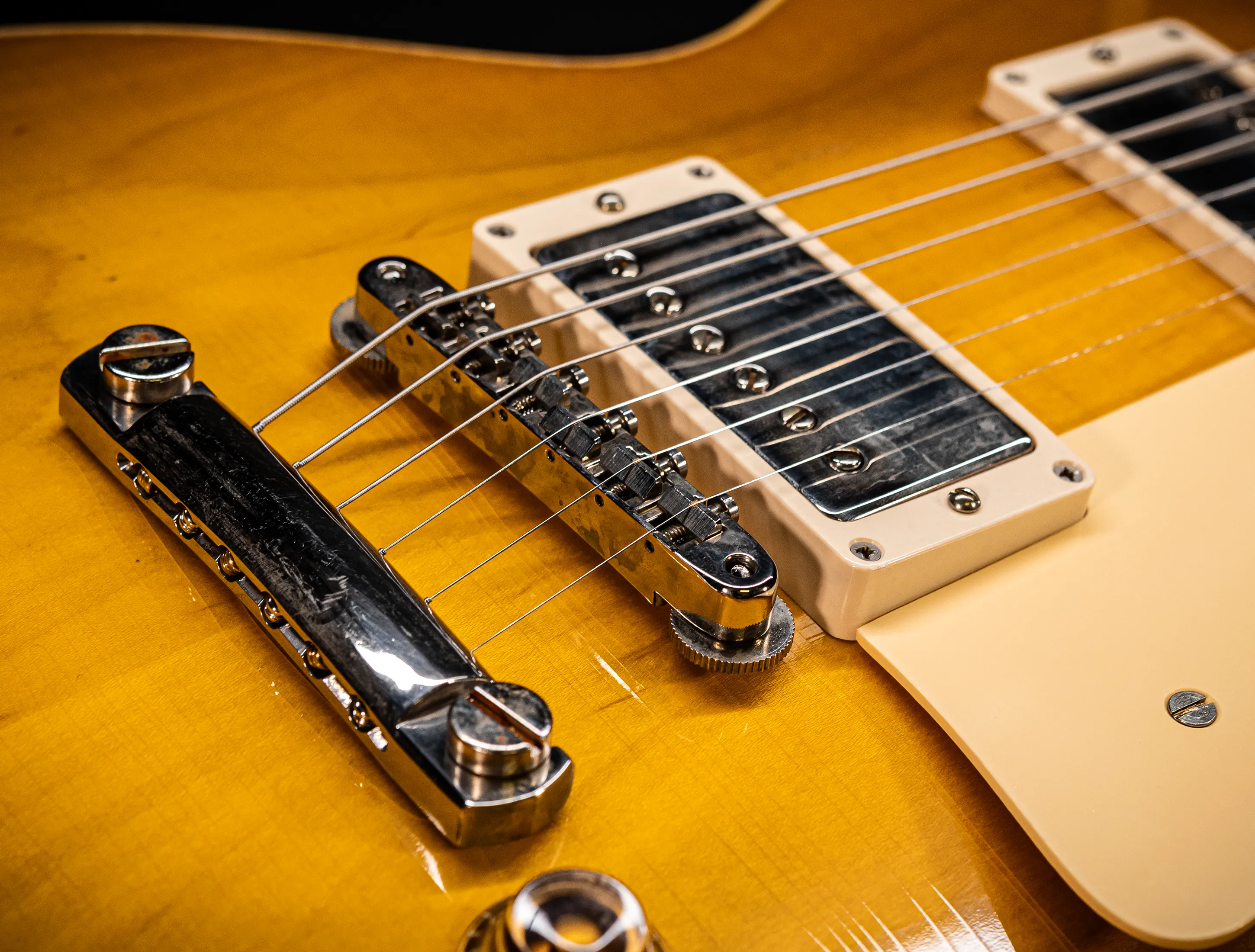 a171380 Gibson Les Paul 1958 Standard Reissue Murphy Lab Lemon Burst Light Aged Musikhaus-Hermann