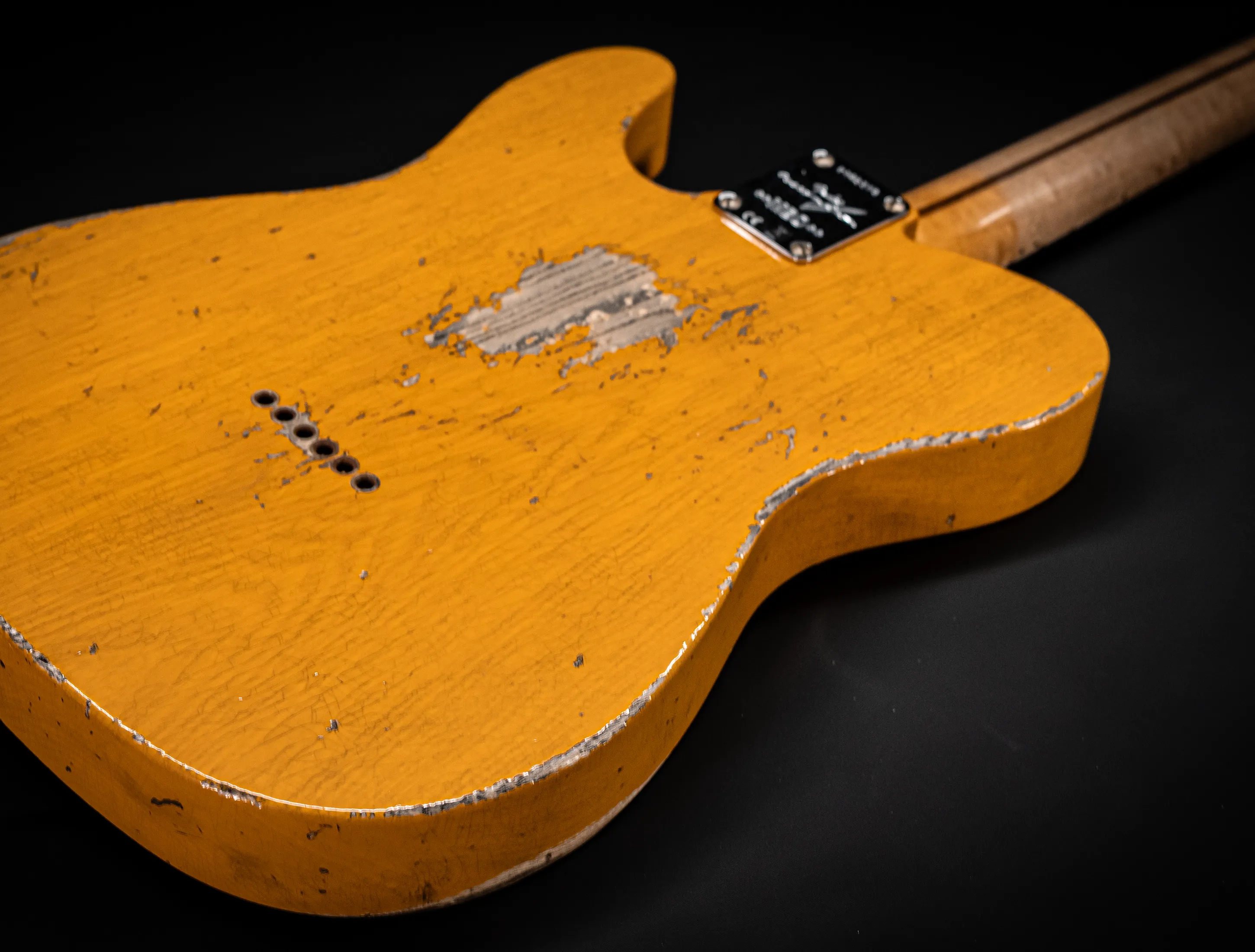 Fender MBD 1952 Humbucker Telecaster Heavy Relic 1pc Ash Body - Butterscotch Blonde
