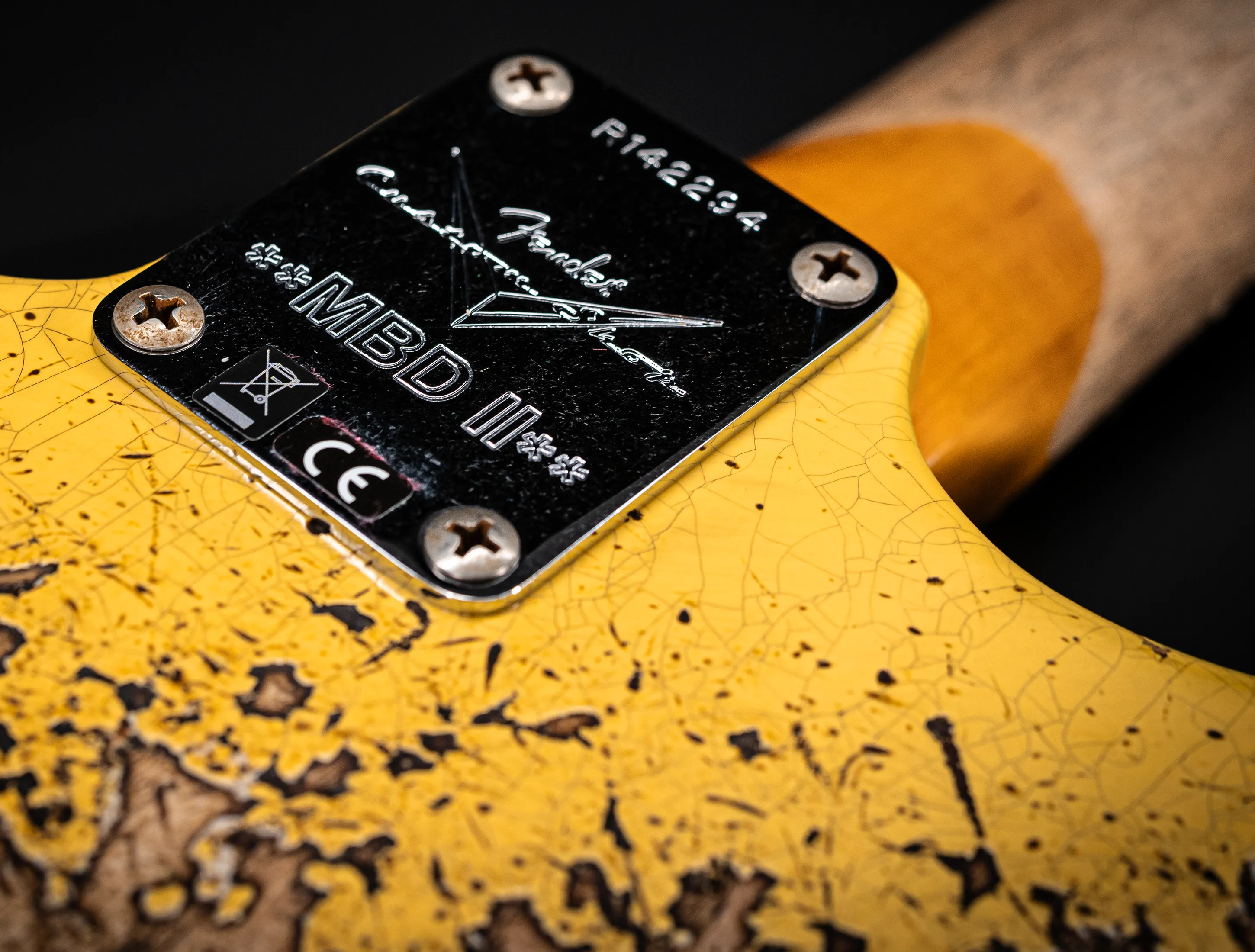 Fender MBD II 1962 Stratocaster MIDAS Super Heavy Relic - ASH Body Graffity Yellow