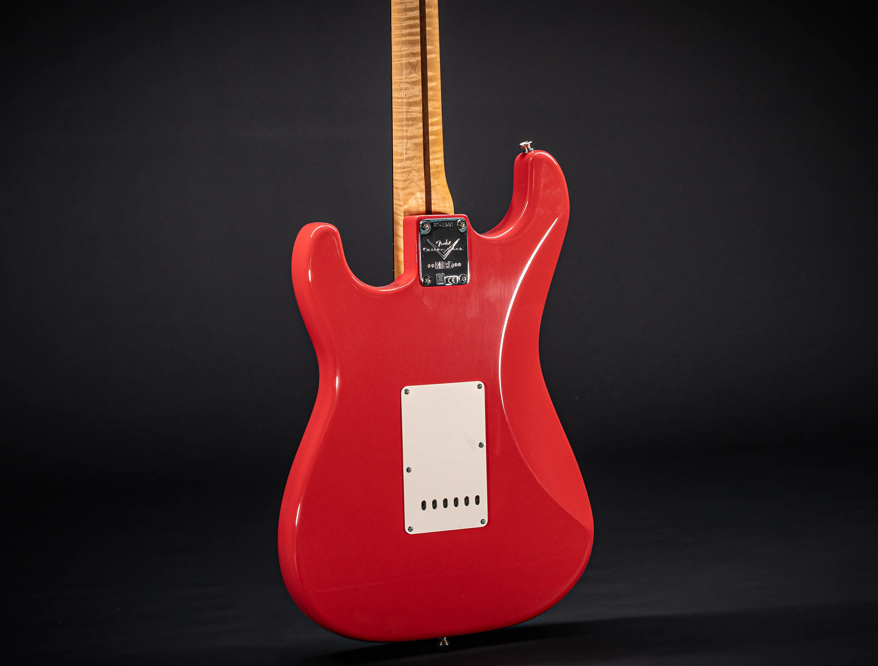 Fender MBD 1963 Stratocaster GLOSS NOS flame Neck - Fiesta Red