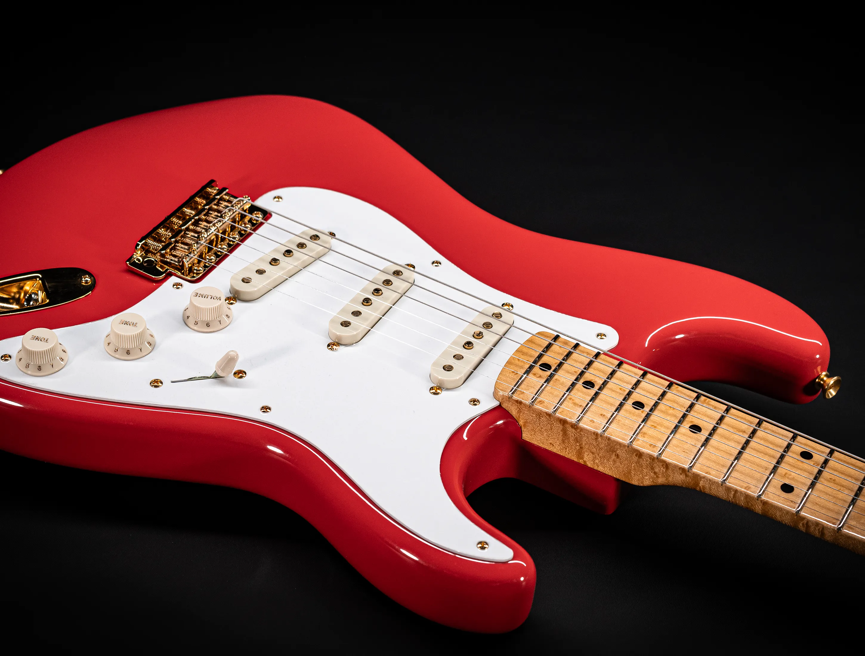 Fender 1959 Limited Stratocaster NOS Birdseye Neck Gold Hardware - Fiesta Red