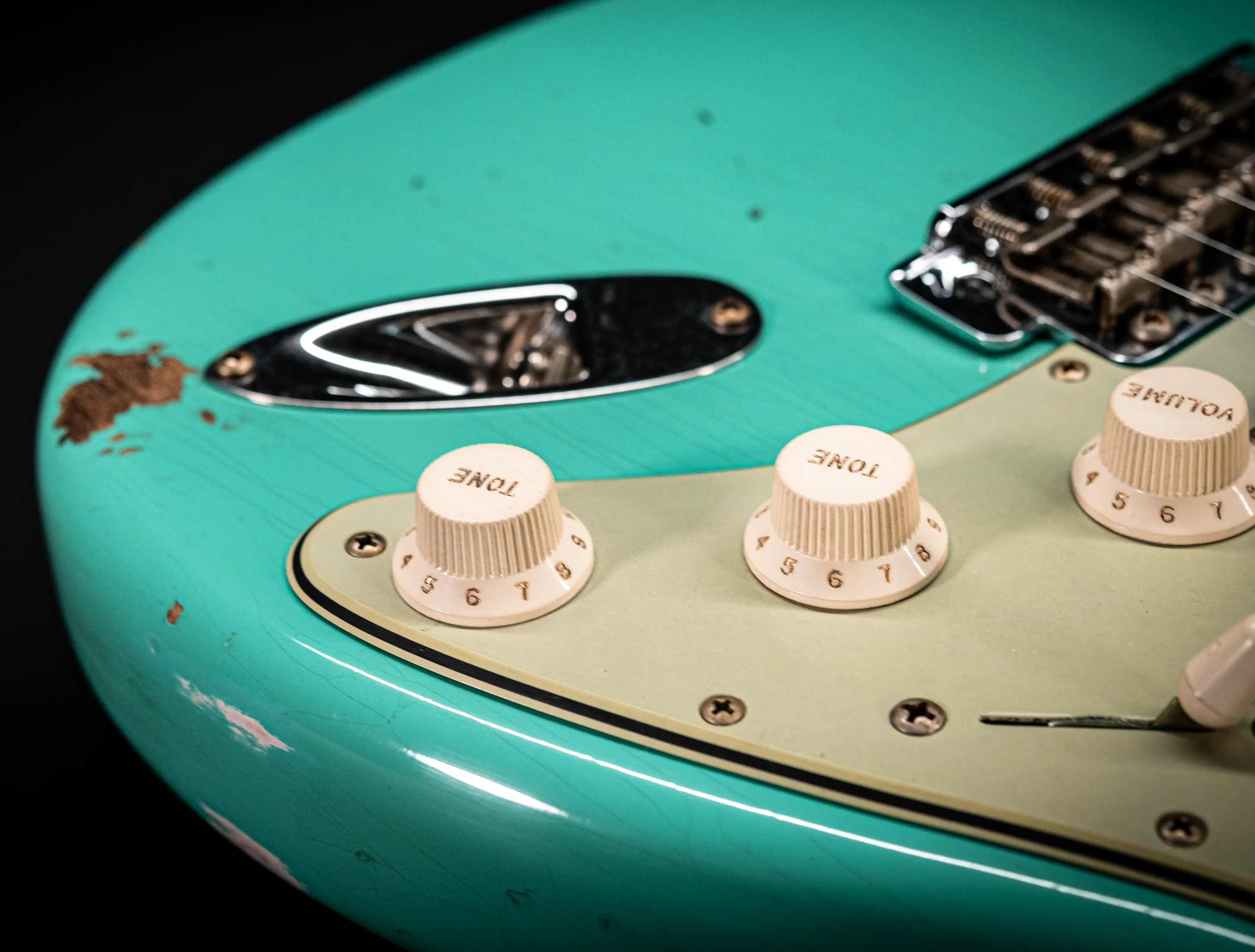 Fender MBD 1963 Stratocaster Relic - Aged Sea Foam Green