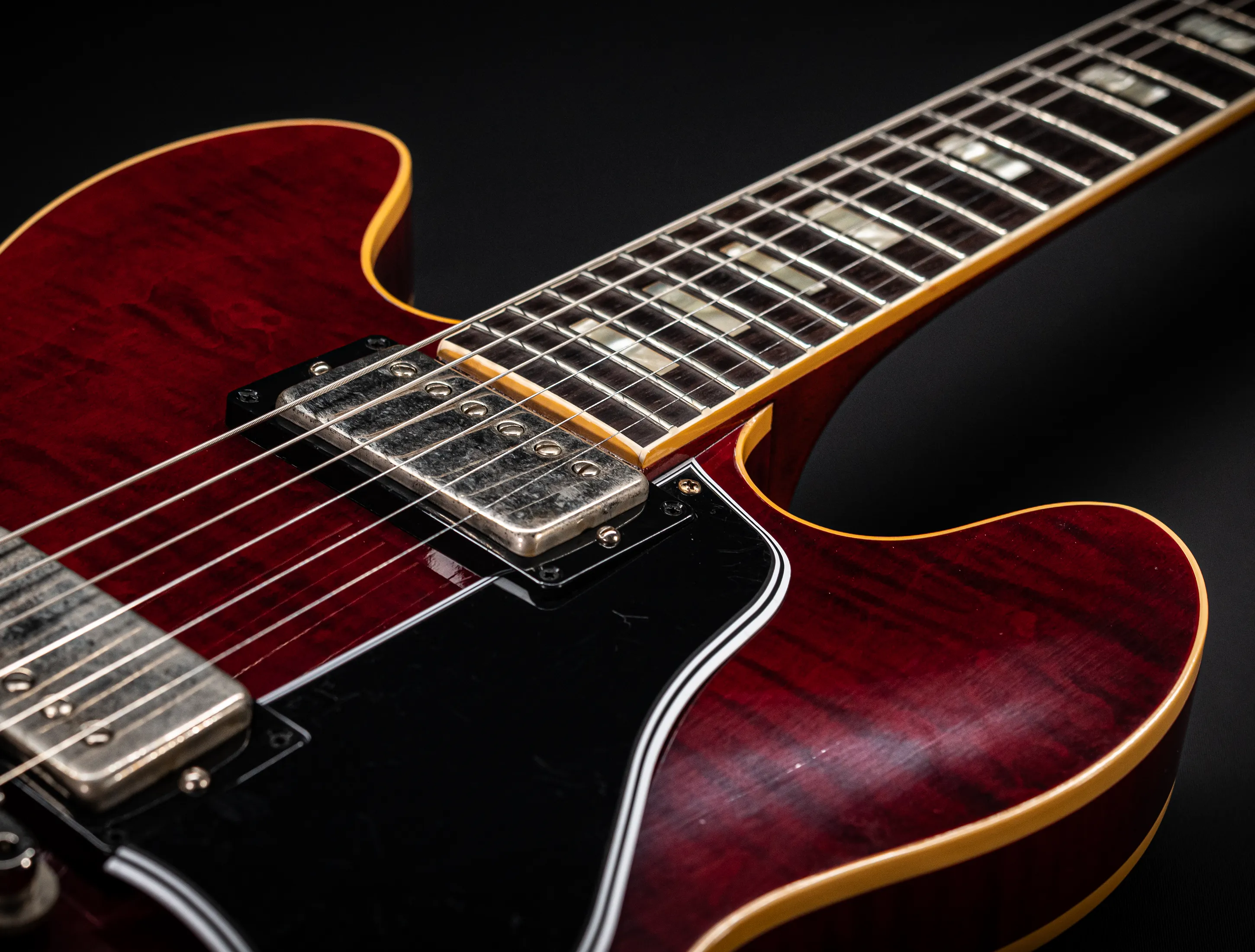 Gibson ES-335 1964 Custom Shop Murphy Lab Ultra Light Aged Figured Maple - Viking Red