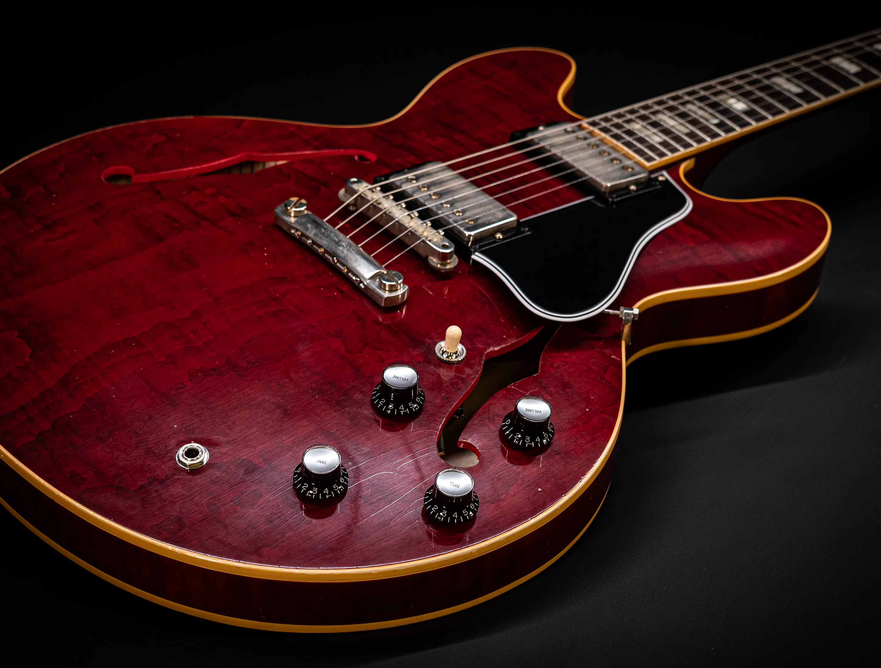 a165209 Gibson ES-335 1964 Custom Shop Murphy Lab Light Aged Figured Maple - 60s Viking Red