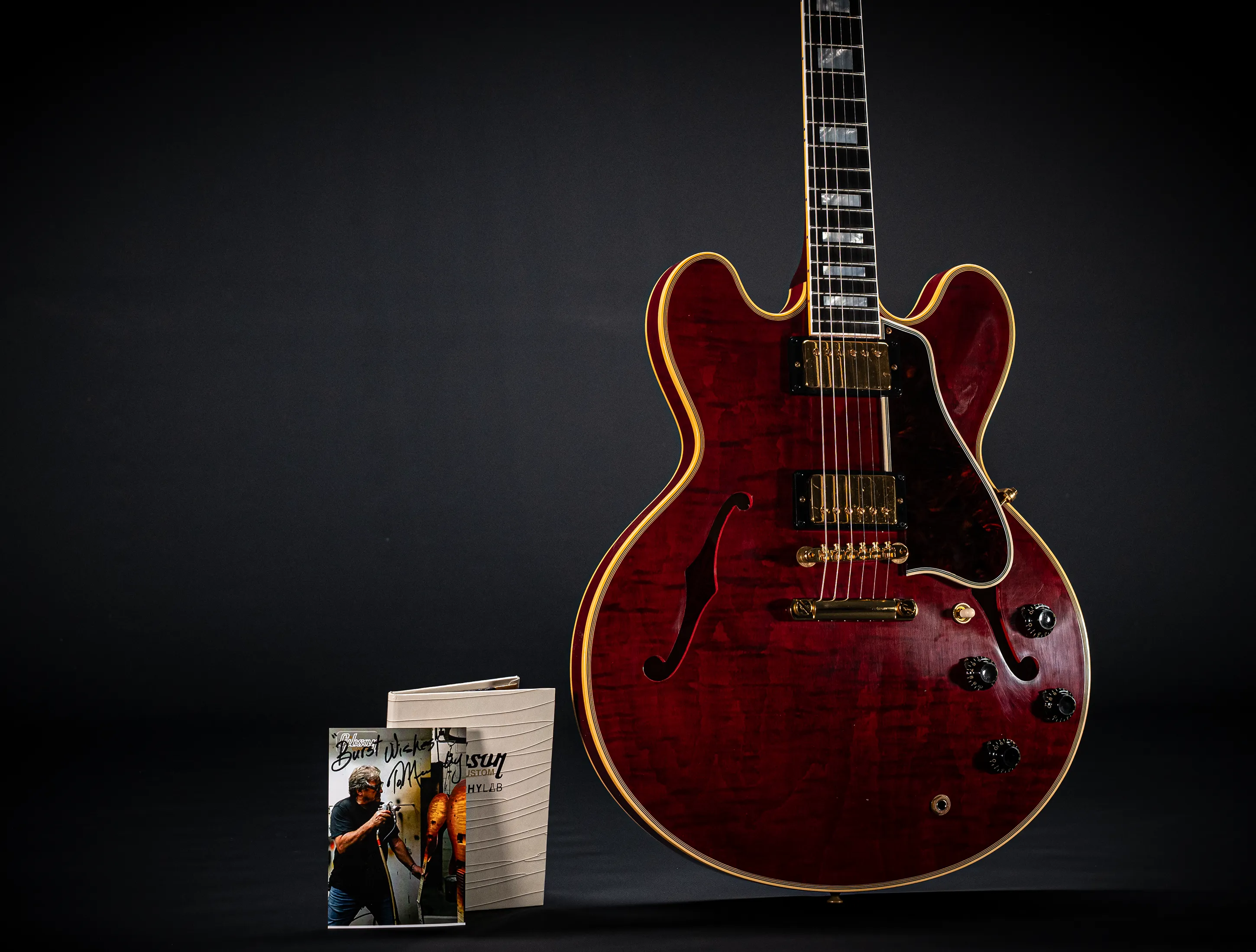 Gibson ES-355 1959 Custom Shop Murphy Lab Ultra Light Aged Figured Maple - Viking Red