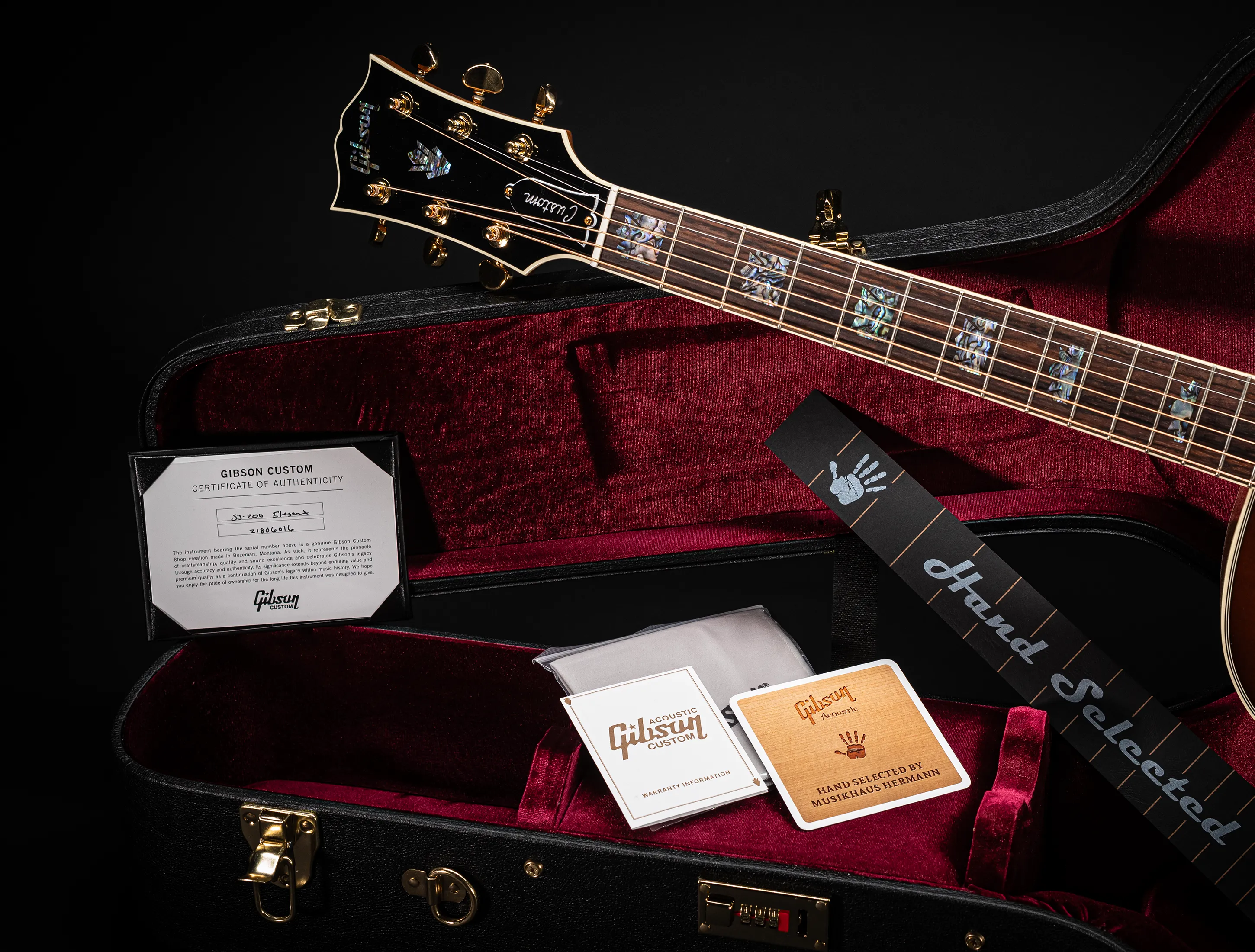 Gibson SJ-200 Elegant Koa - Honey Burst