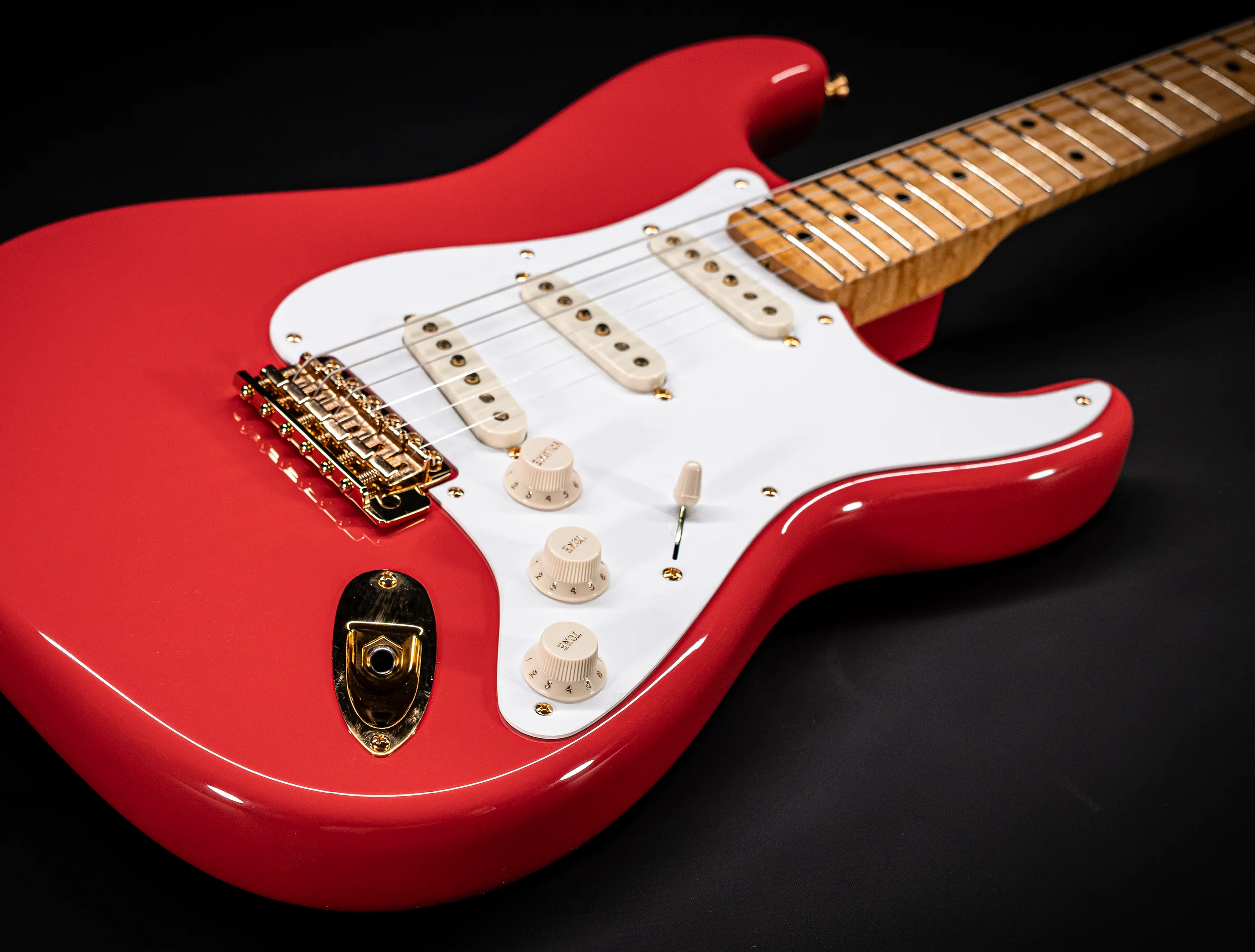 Fender 1959 Limited Stratocaster NOS Birdseye Neck Gold Hardware - Fiesta Red