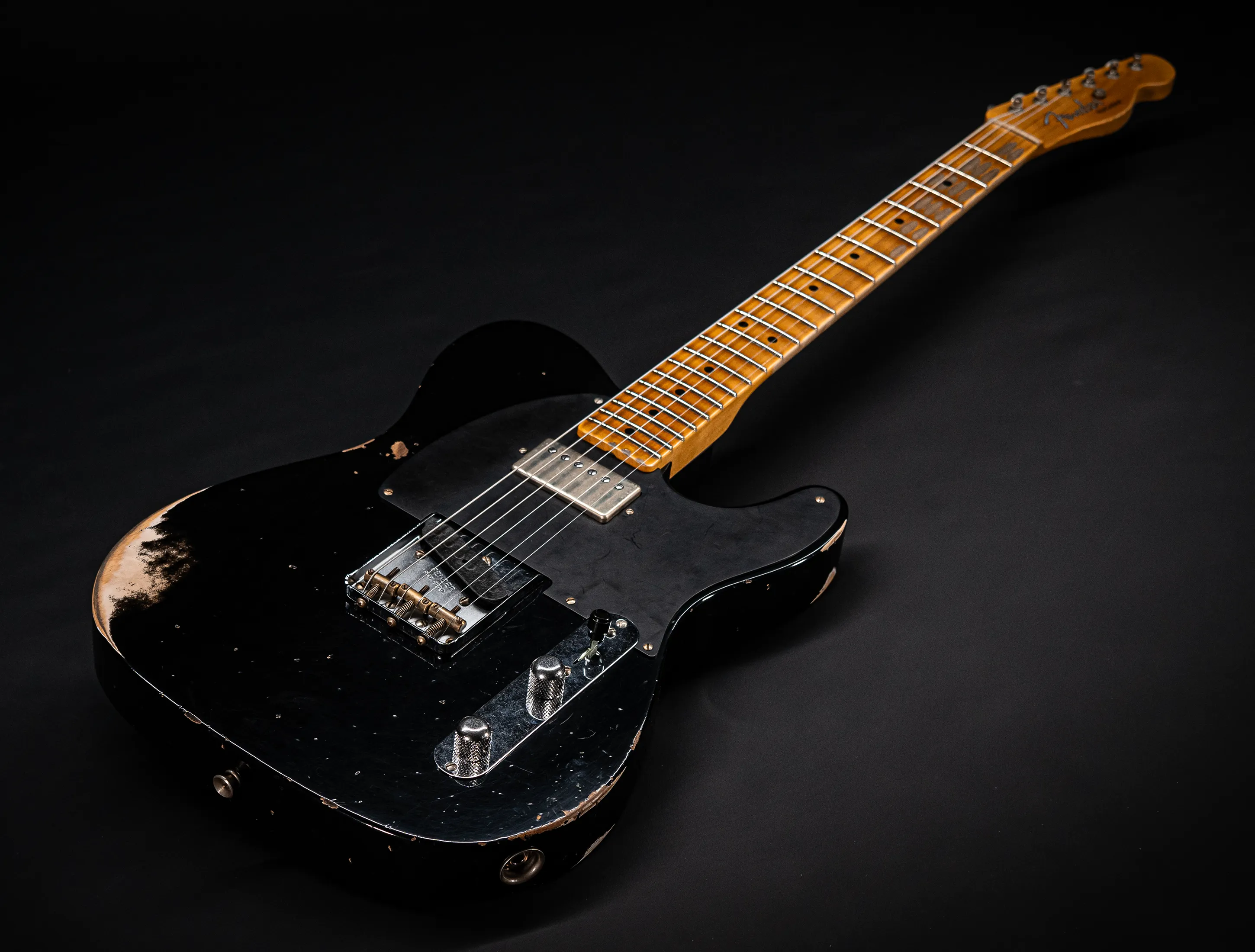 Fender MBD 1952 Telecaster Humbucker Between Relic & Heavy Relic - Black