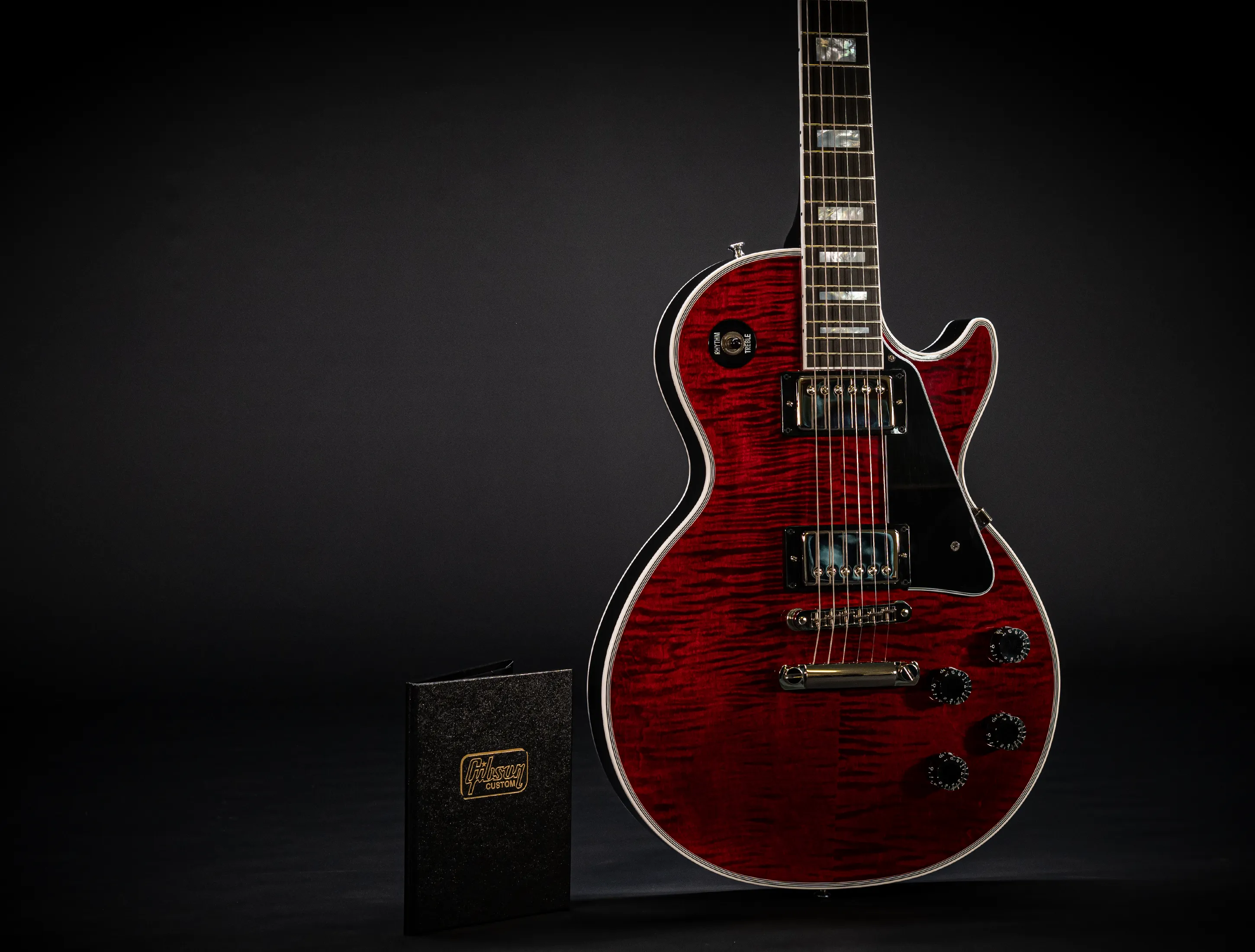 Gibson Les Paul Custom GLOSS Figured - Red Tiger