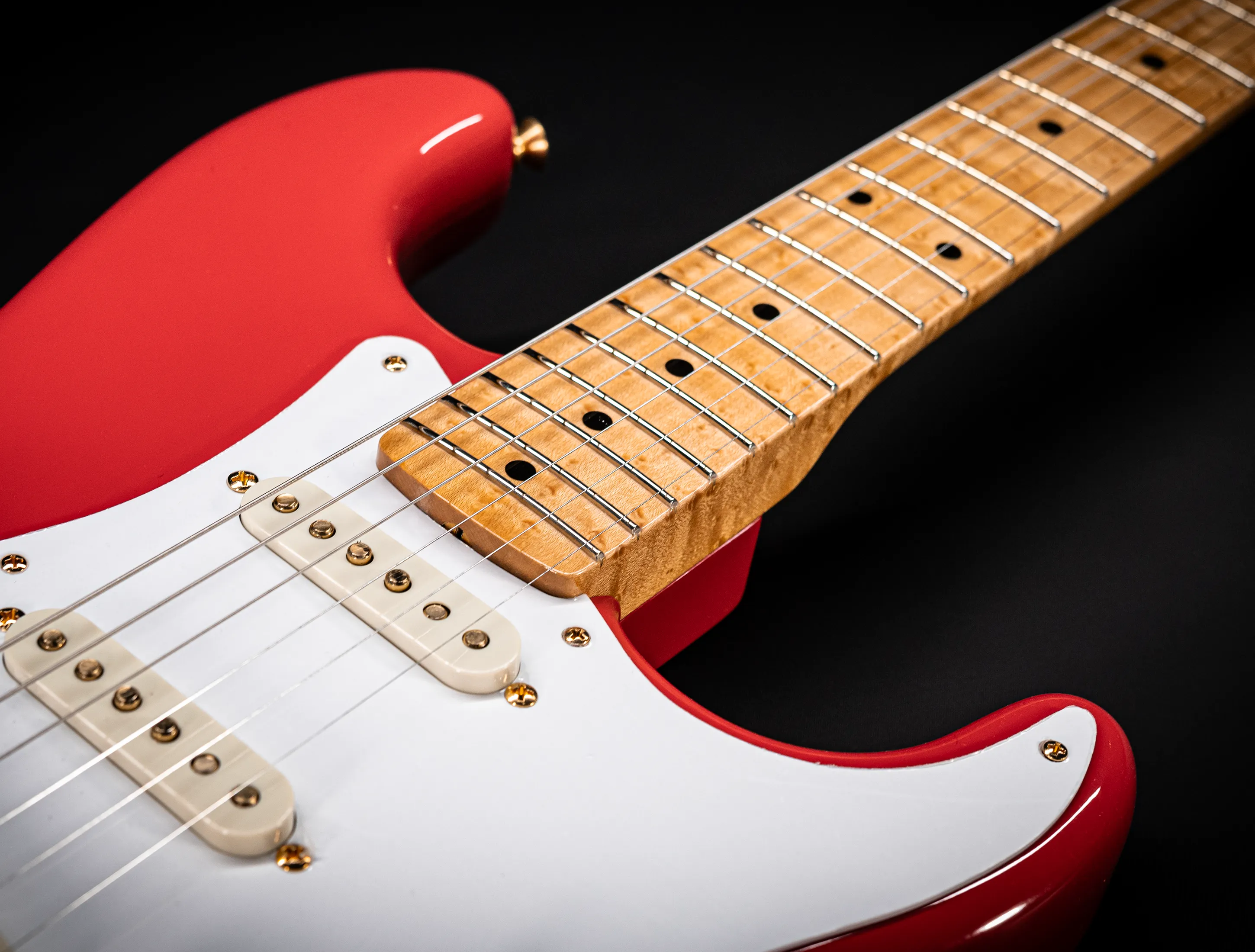 Fender 1959 Limited Stratocaster NOS Birdseye Neck Gold Hardware - Fiesta Red