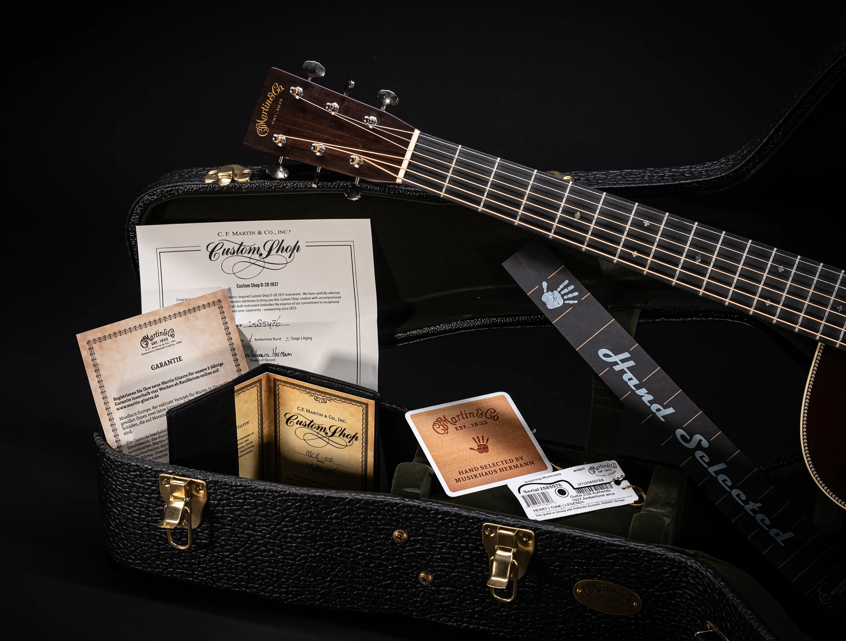 Martin Custom Shop Expert D-28 Authentic 1937 - Ambertone Burst